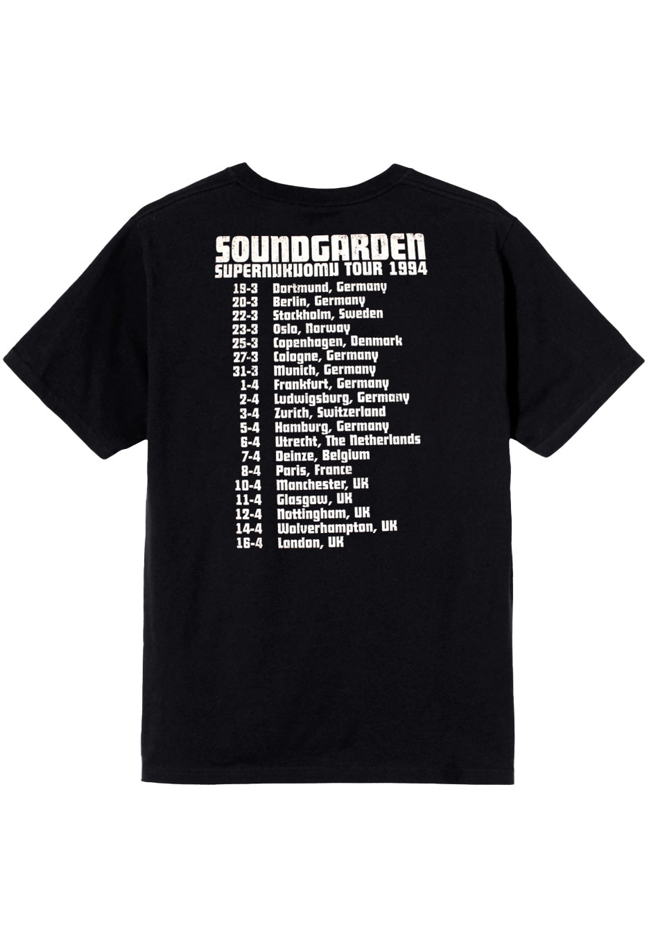 Soundgarden - Superunknown Tour 94 - T-Shirt | Nuclear Blast