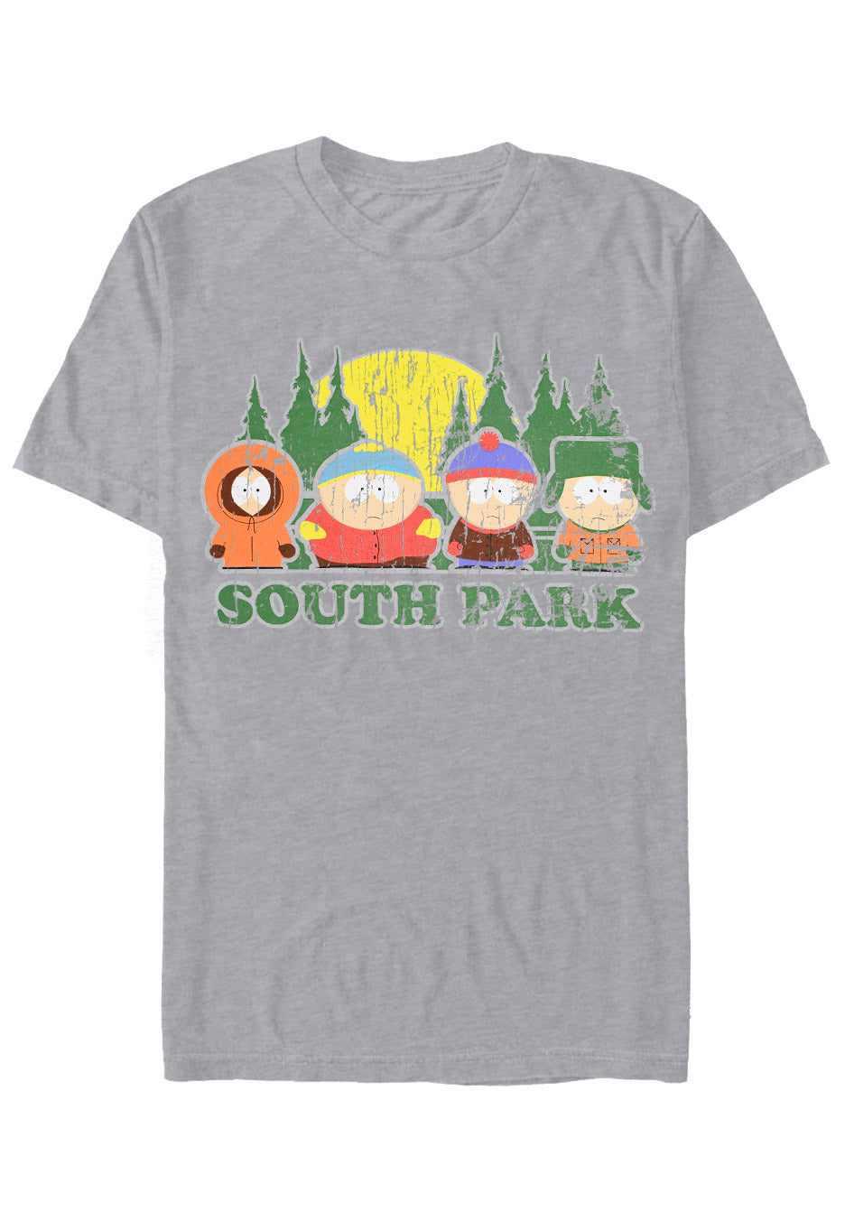 South Park - Distressed Heather Grey - T-Shirt | Neutral-Image