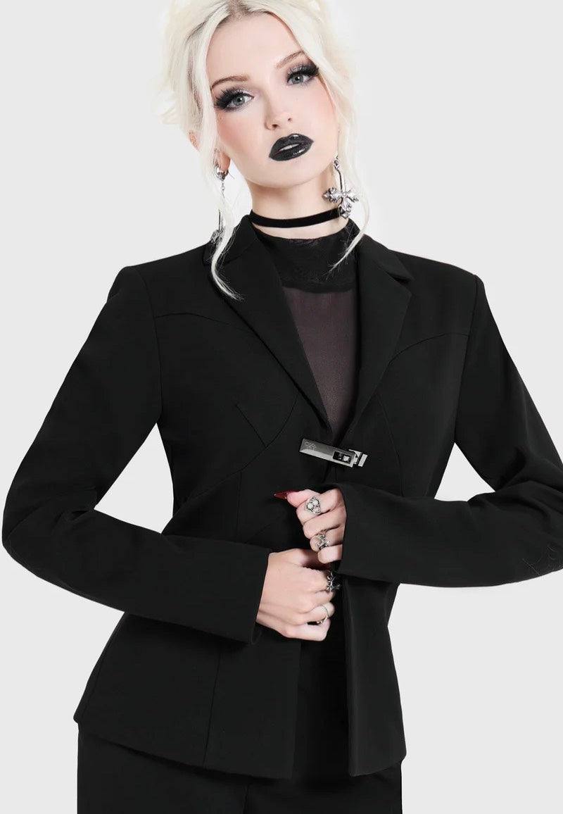 Killstar Spiderella Black Blazer
