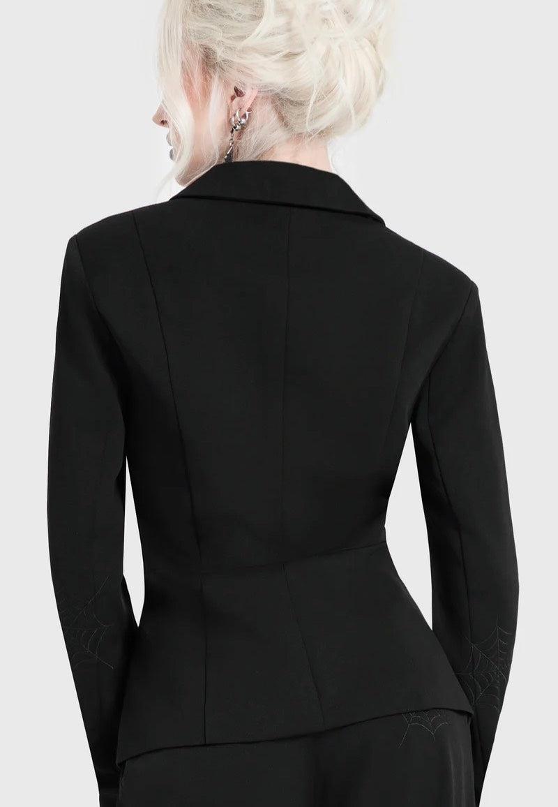 Killstar Spiderella Black Blazer