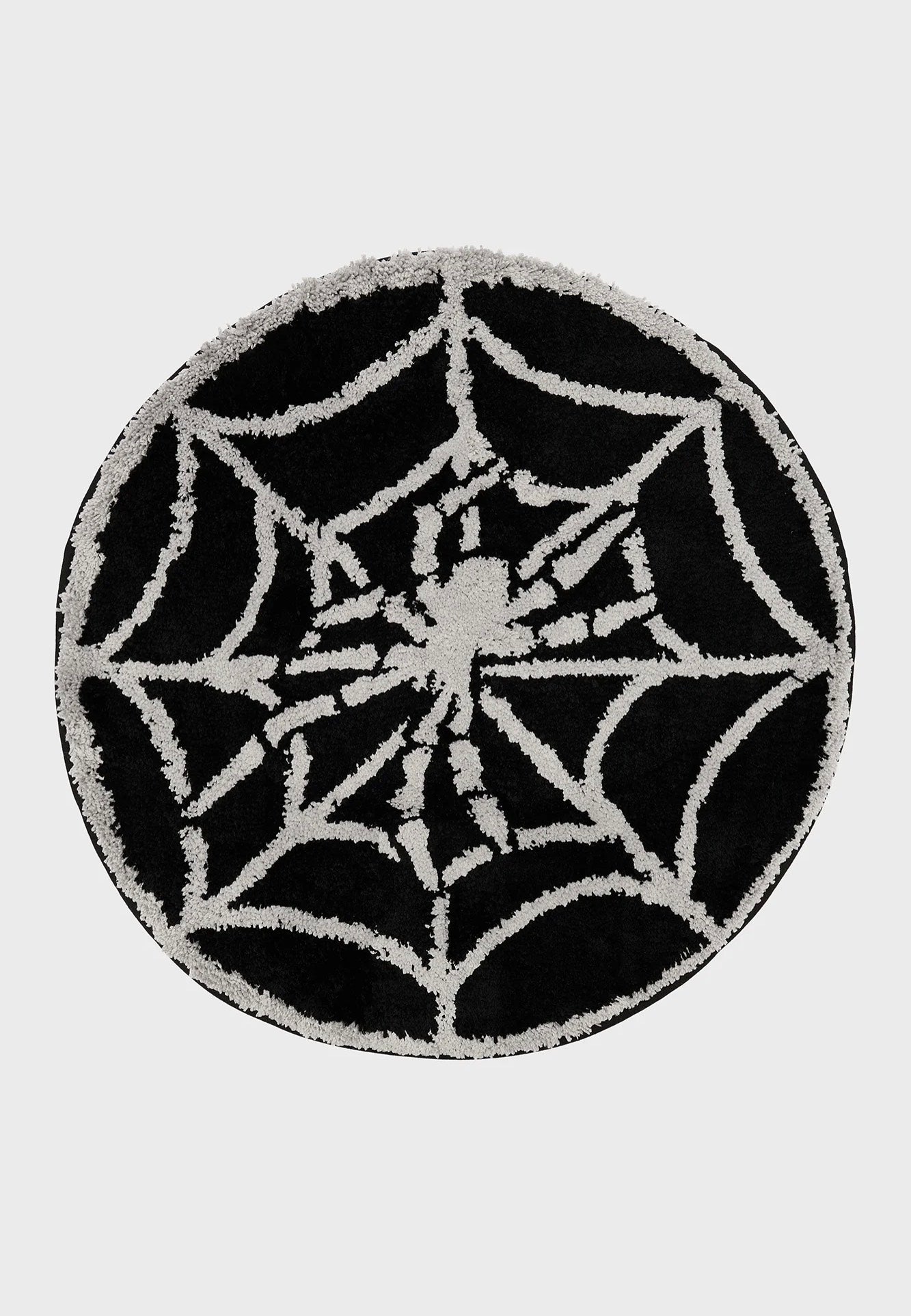 Killstar - Spyder Web Bathroom Black - Rug | Neutral-Image