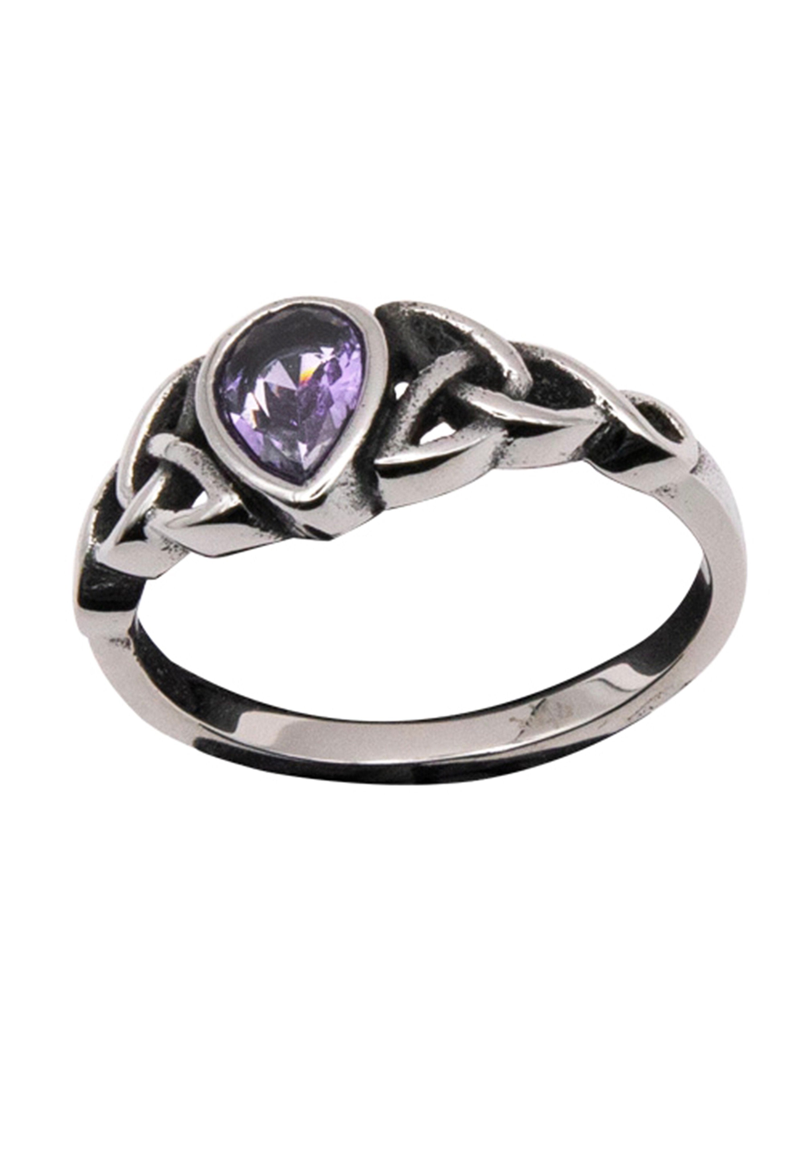 etNox - Celtic Drop Silver/Purple - Ring