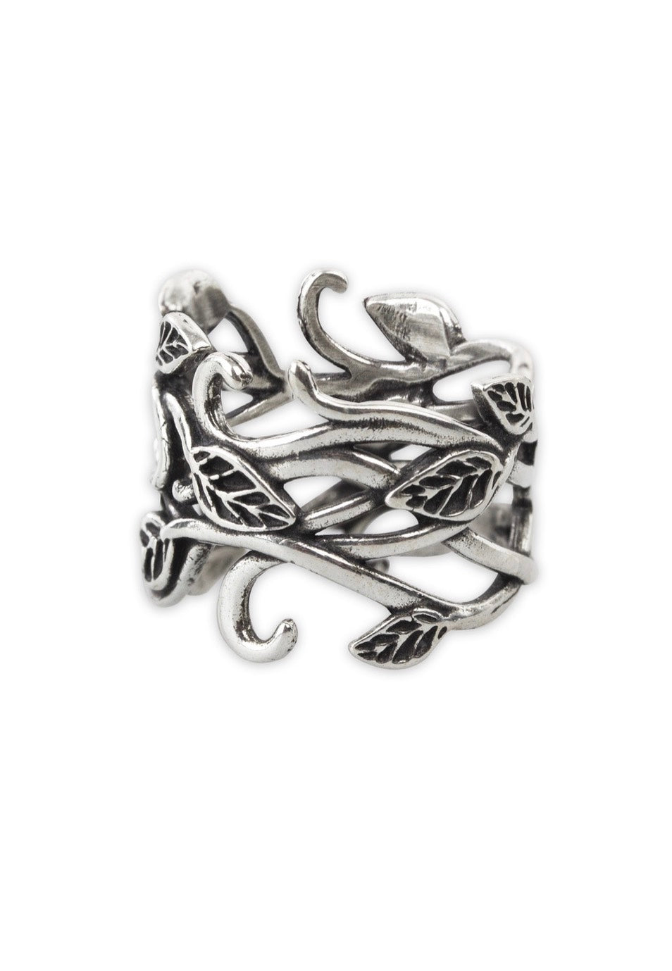 etNox Leaves Silver Ring