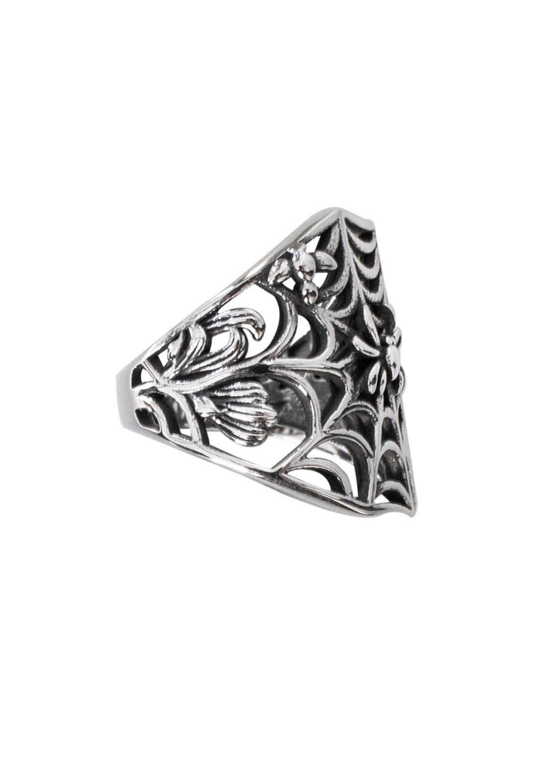 etNox - Spinnennetz Silver - Ring | Neutral-Image