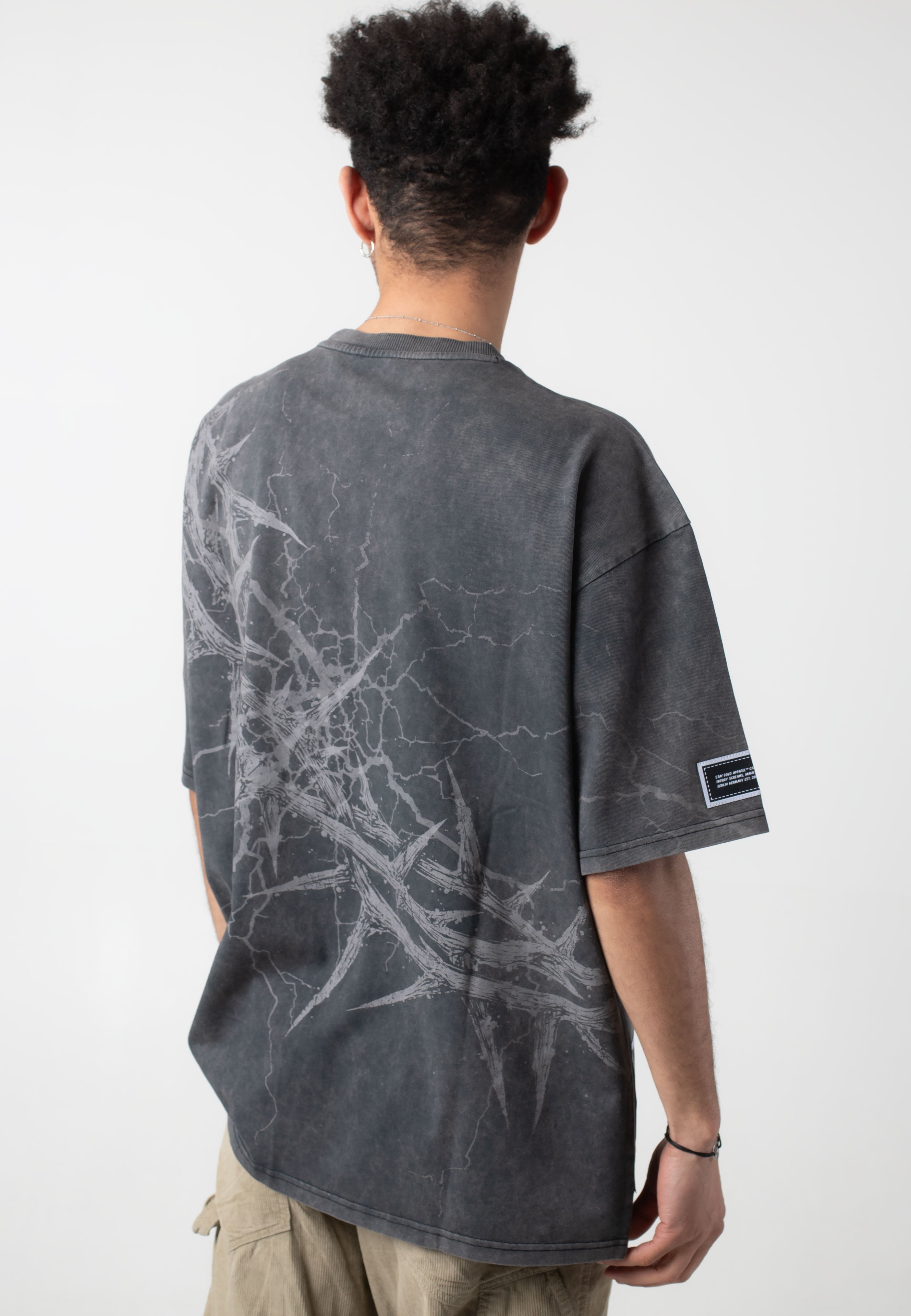 Stay Cold Apparel - Blackthorn Oversized Acid Washed Black - T-Shirt | Neutral-Image