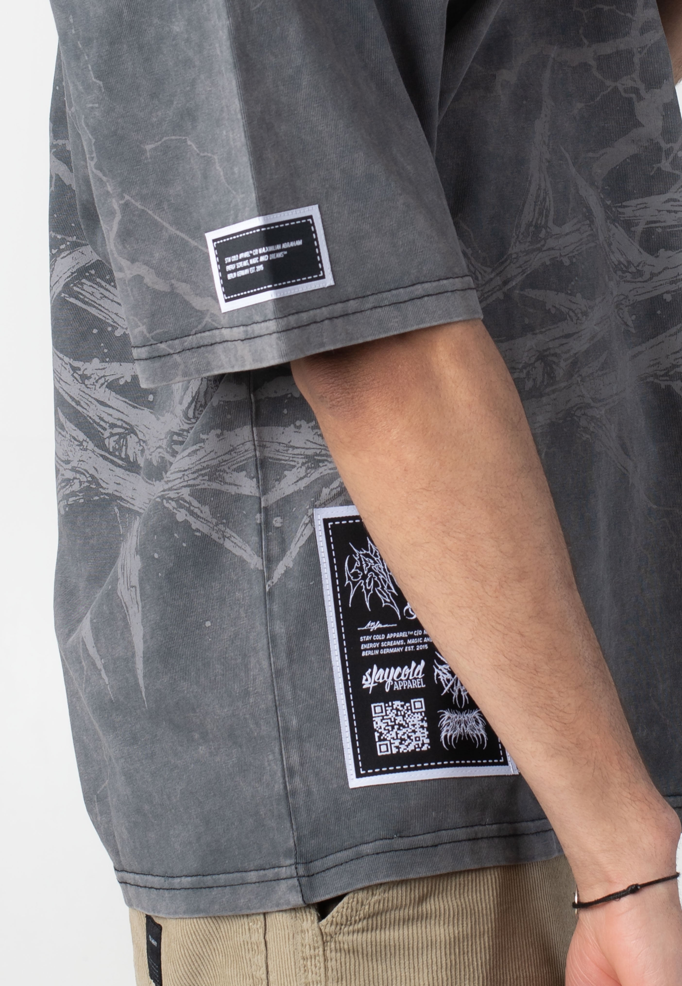 Stay Cold Apparel - Blackthorn Oversized Acid Washed Black - T-Shirt | Neutral-Image