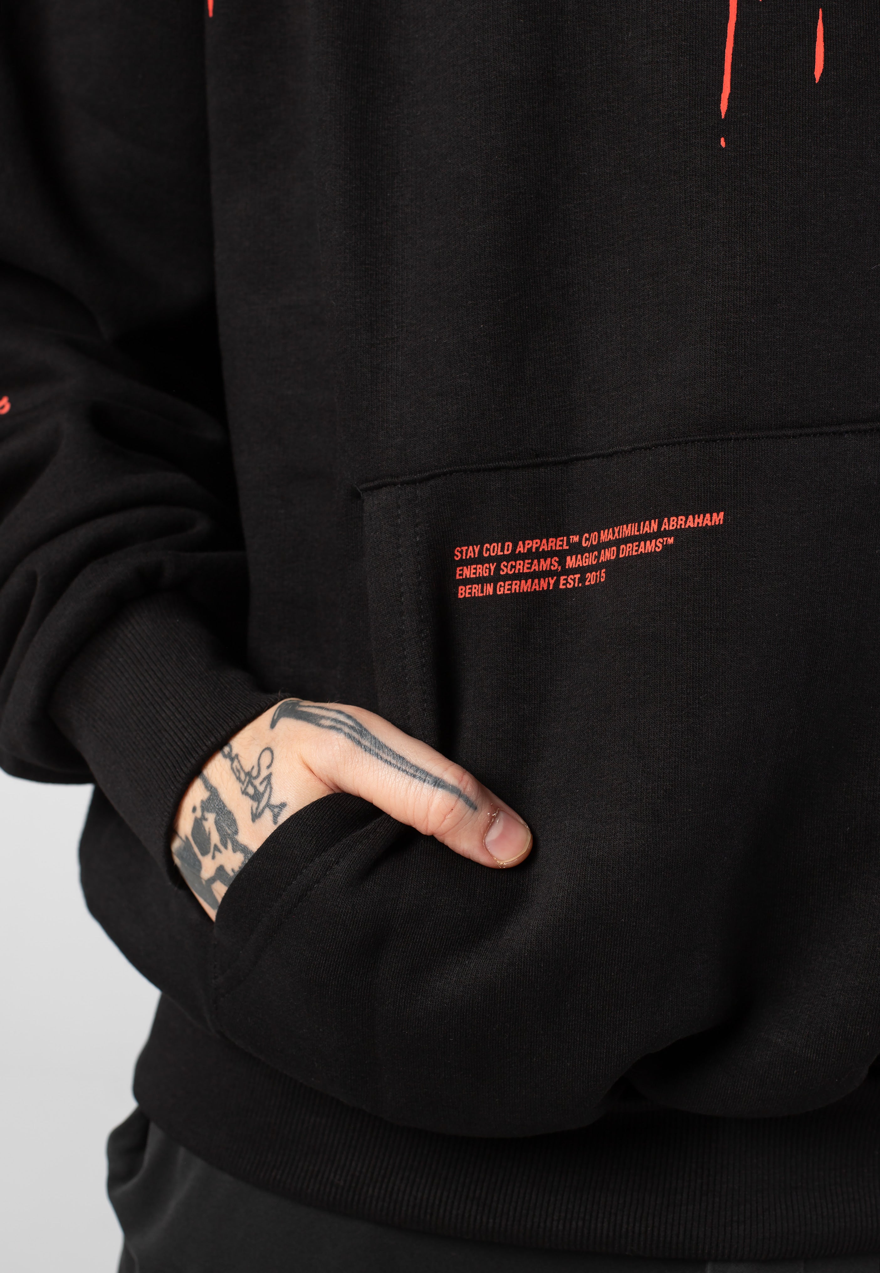 Stay Cold Apparel - Reign Of Blood Heavy Oversized Black - Hoodie