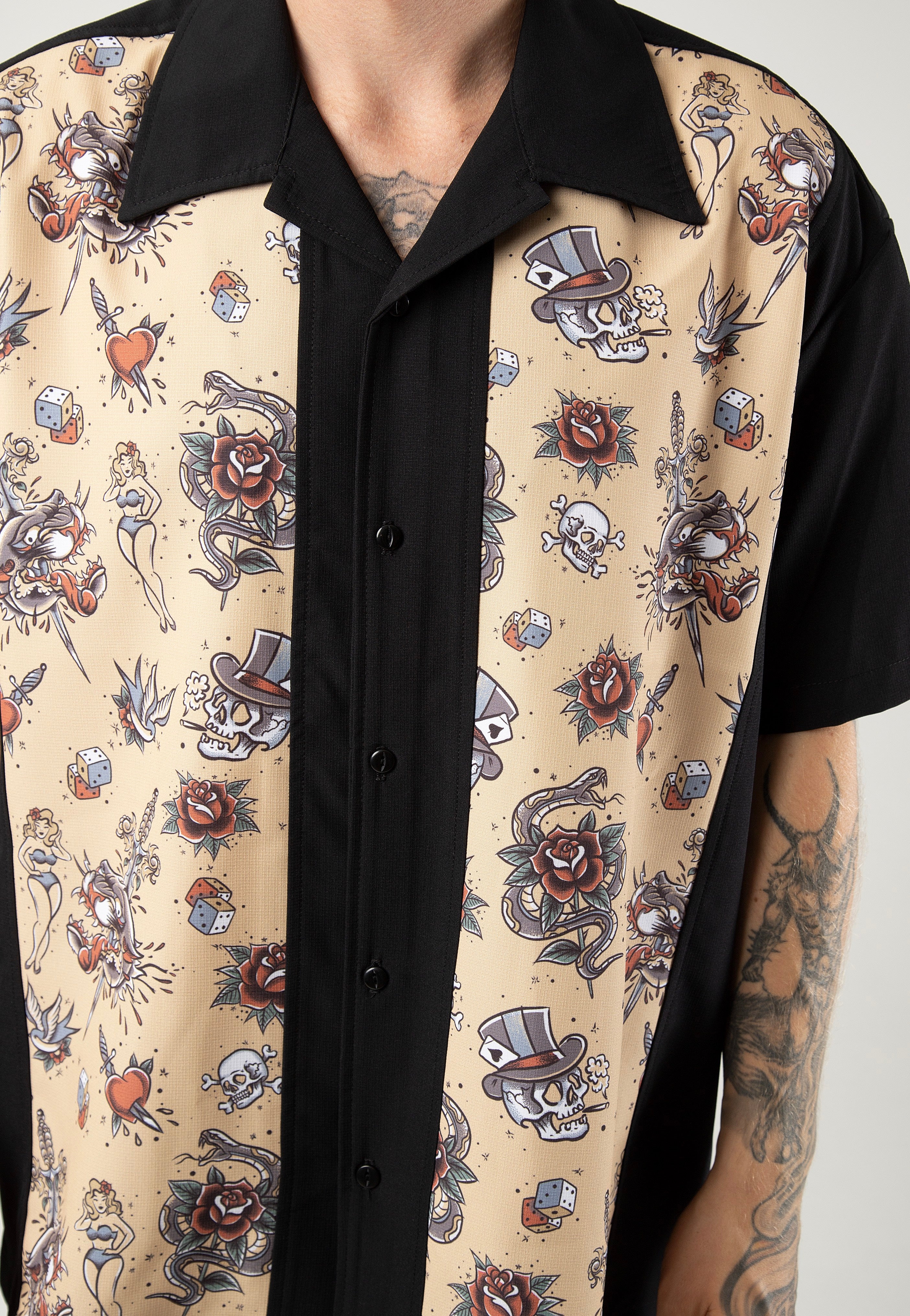 Steady Clothing - Tattoo Mid Panel Black - Shirt | Men-Image