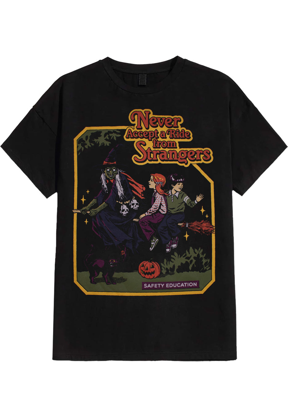 Steven Rhodes - Never Accept A Ride From Strangers - T-Shirt | Neutral-Image