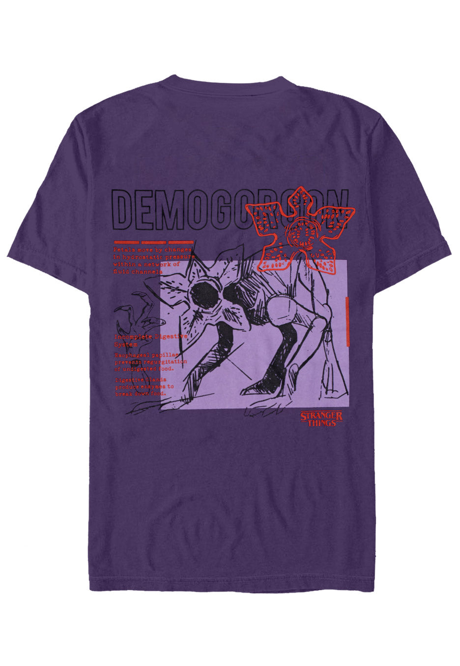 Stranger Things - Demogorgon Purple - T-Shirt | Nuclear Blast