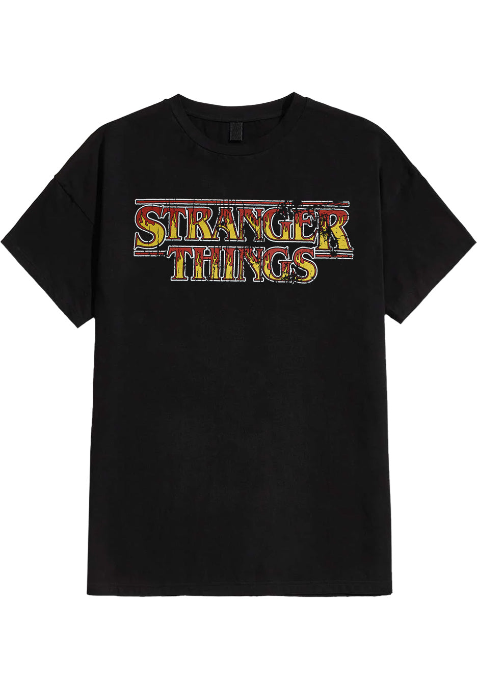 Stranger Things - Flames Logo - T-Shirt | Neutral-Image