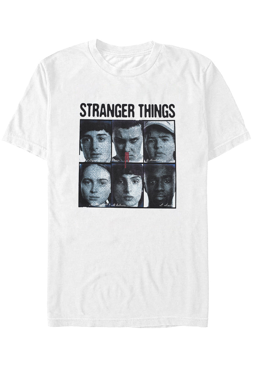STRANGER THINGS グラフィックTシャツ ホワイト Stranger Things - Halftone Gang White - T-Shirt | Nuclear Blast