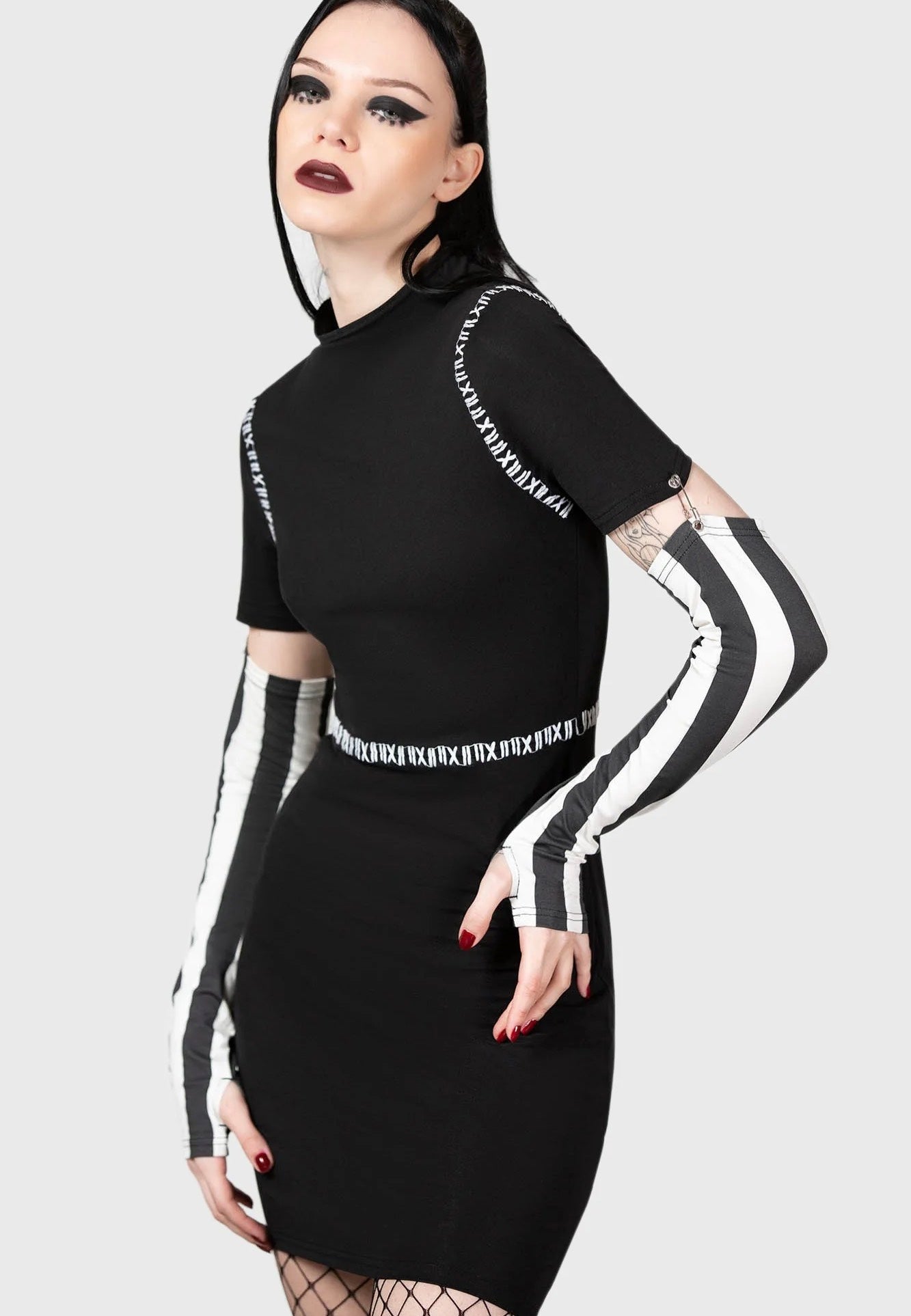 Killstar - Stripes And Stitches - Dress