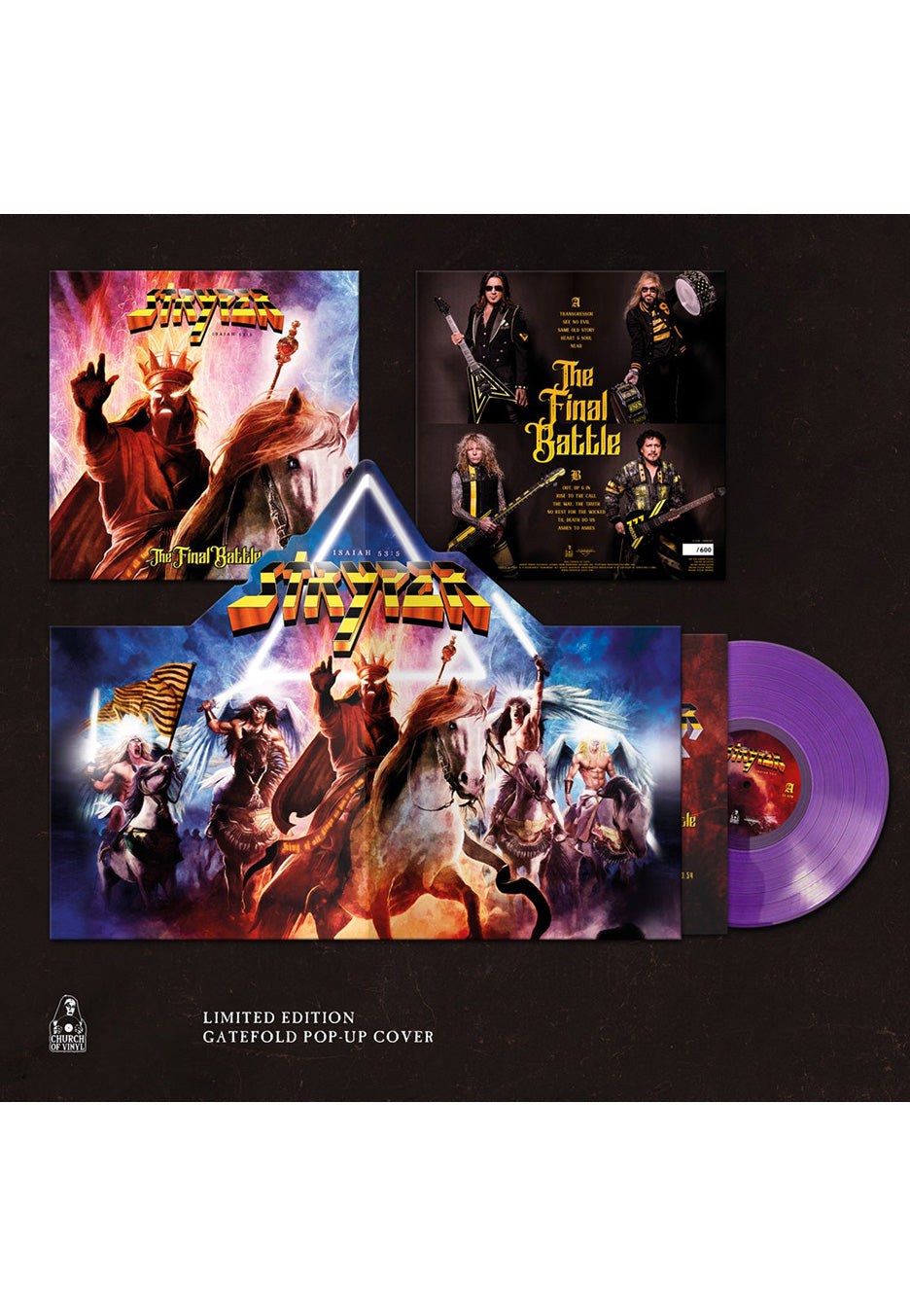 Stryper - The Final Battle Pop-Up Purple - Colored Vinyl