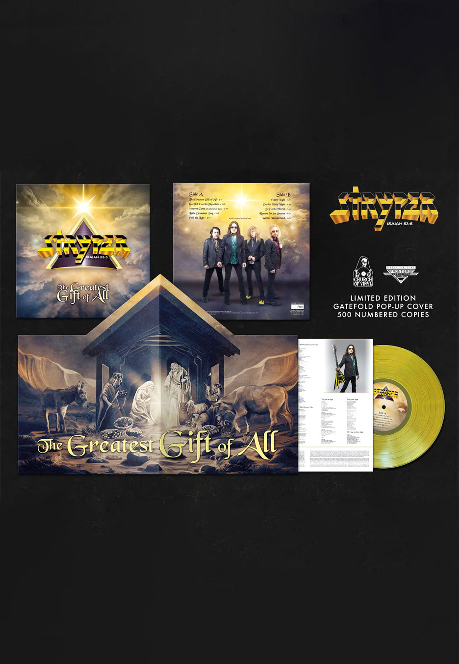 Stryper - The Greatest Gift Of All Ltd. Yellow - Colored PopUp Vinyl | Neutral-Image