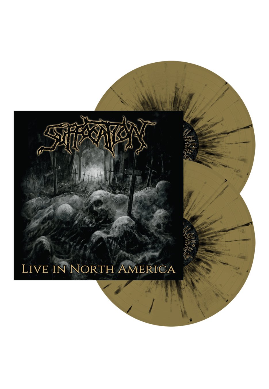 Suffocation - Live In North America Gold/Black - Splattered 2 Vinyl