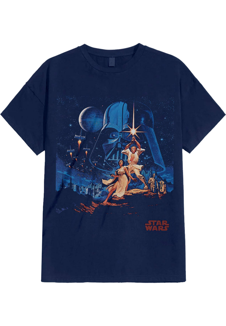 Star Wars - New Hope Vintage Poster Navy - T-Shirt | Neutral-Image
