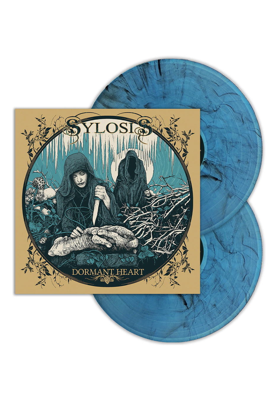 Sylosis Dormant Heart (10th Anniversary) Ltd. Clear Blue Black Marbled 2 Vinyl