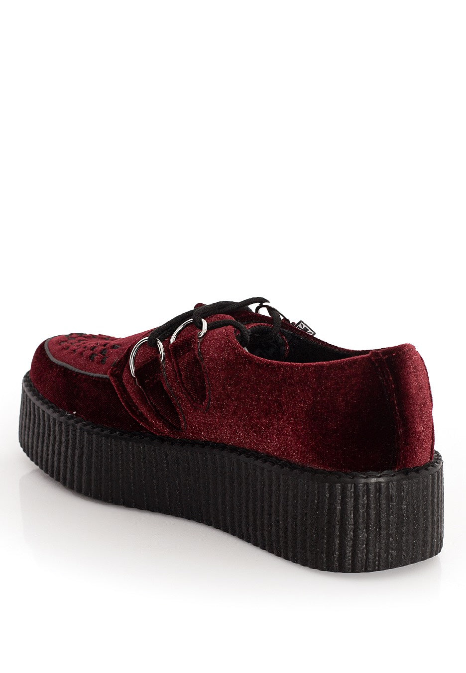 T.U.K. - Viva High Velvet Burgundy - Girl Shoes