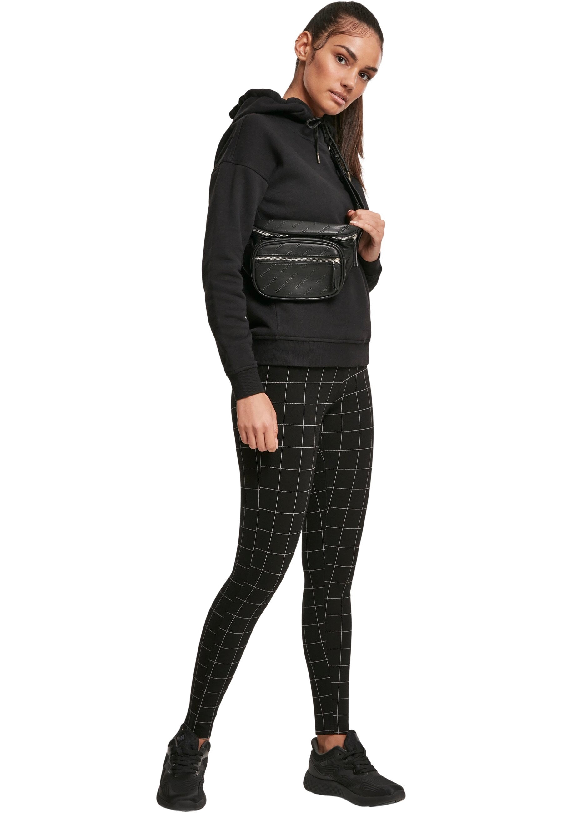 Urban Classics - Check High Waist Black/White - Leggings