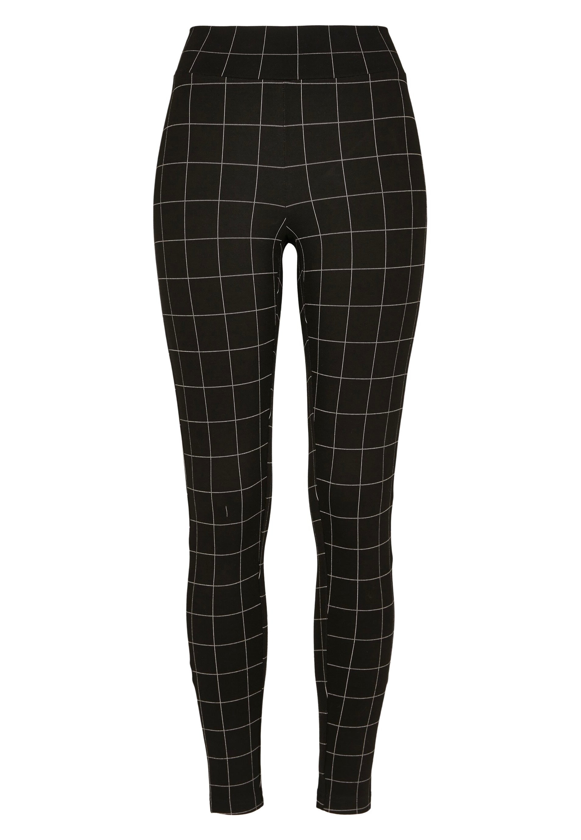 Urban Classics - Check High Waist Black/White - Leggings