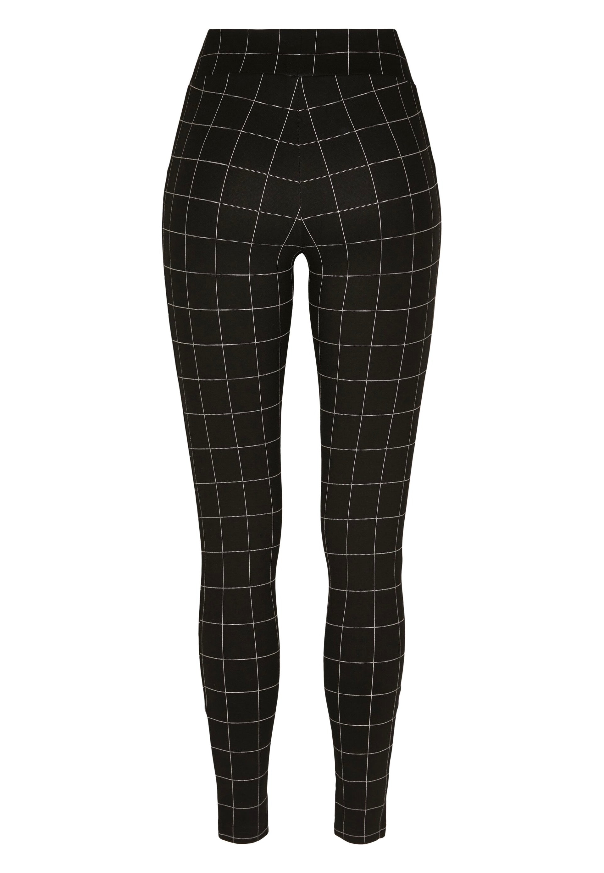 Urban Classics - Check High Waist Black/White - Leggings