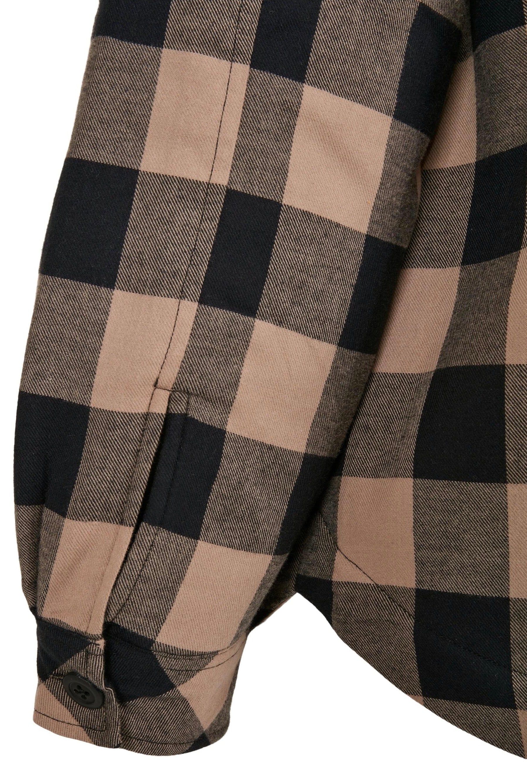 Urban Classics - Flanell Padded Black/Soft Taupe - Shirt