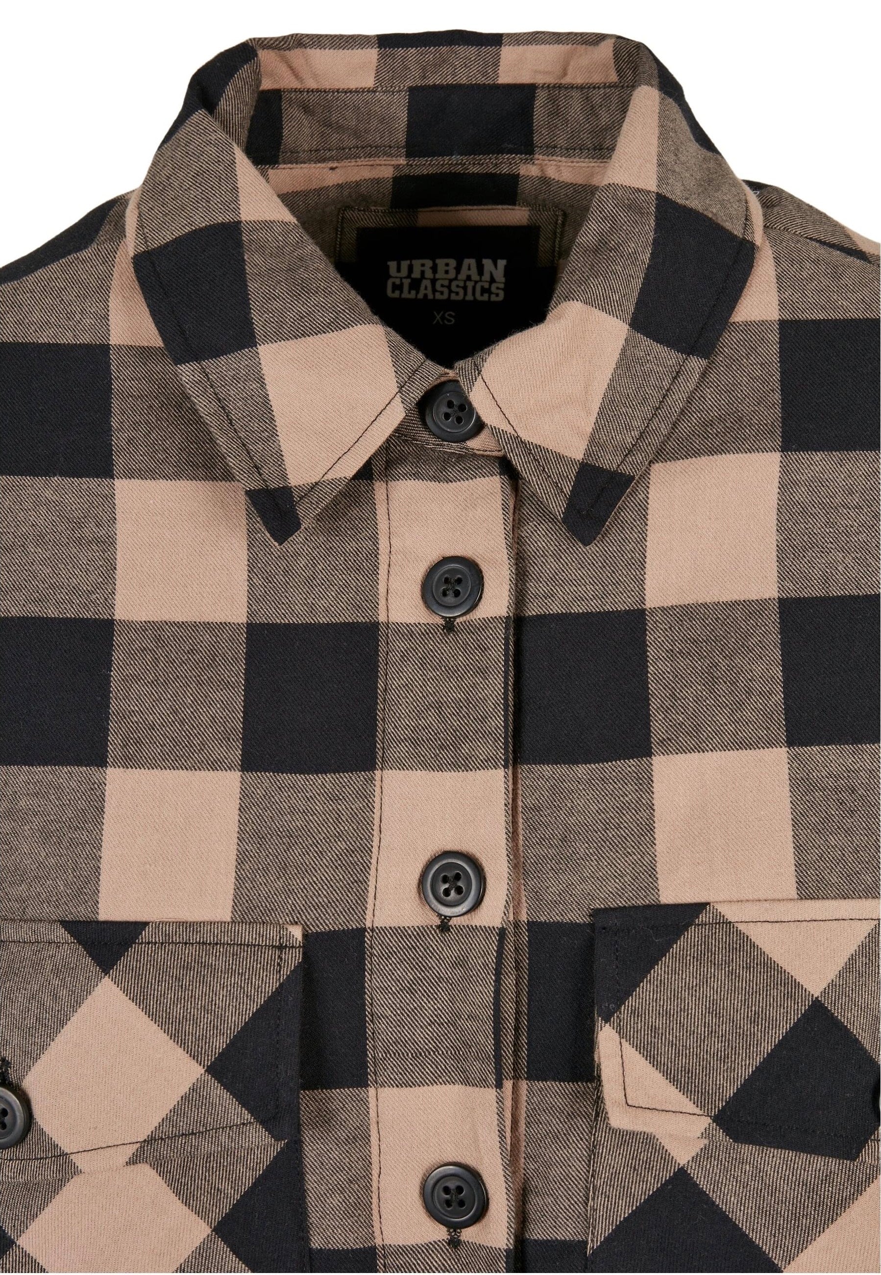 Urban Classics - Flanell Padded Black/Soft Taupe - Shirt