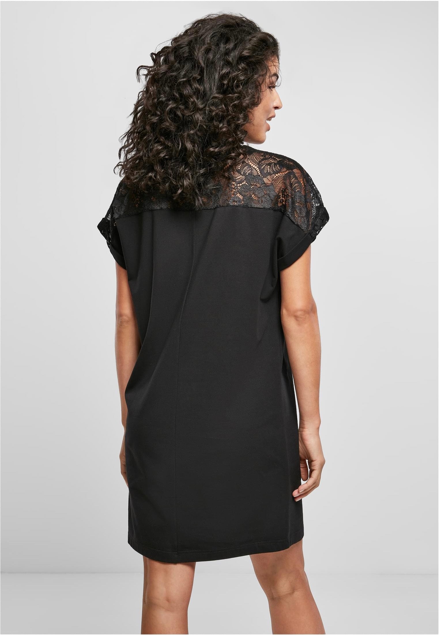 Urban Classics - Ladies Lace Tee Black - Dress | Women-Image