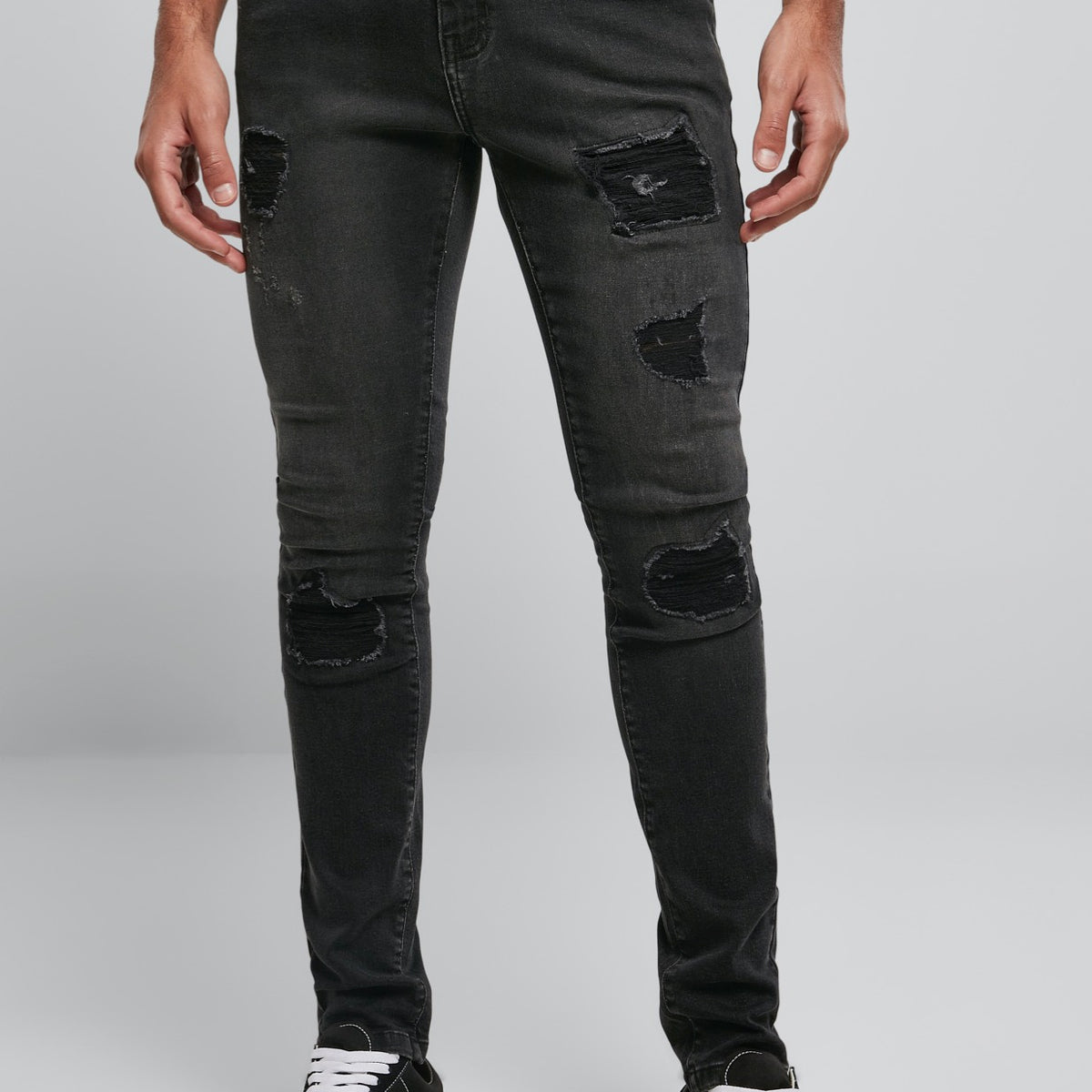 【HI FI FNK】Ruin Washed Black Jeans Buy Hi N Wasted Xtra Black Wax | Super Skinny Jean | KSUBI