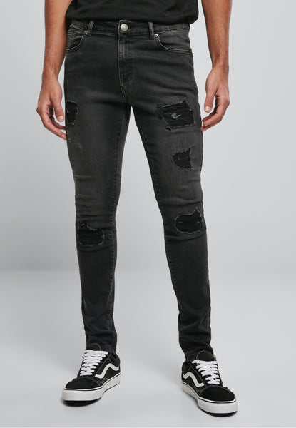 【HI FI FNK】Ruin Washed Black Jeans Buy Hi N Wasted Xtra Black Wax | Super Skinny Jean | KSUBI
