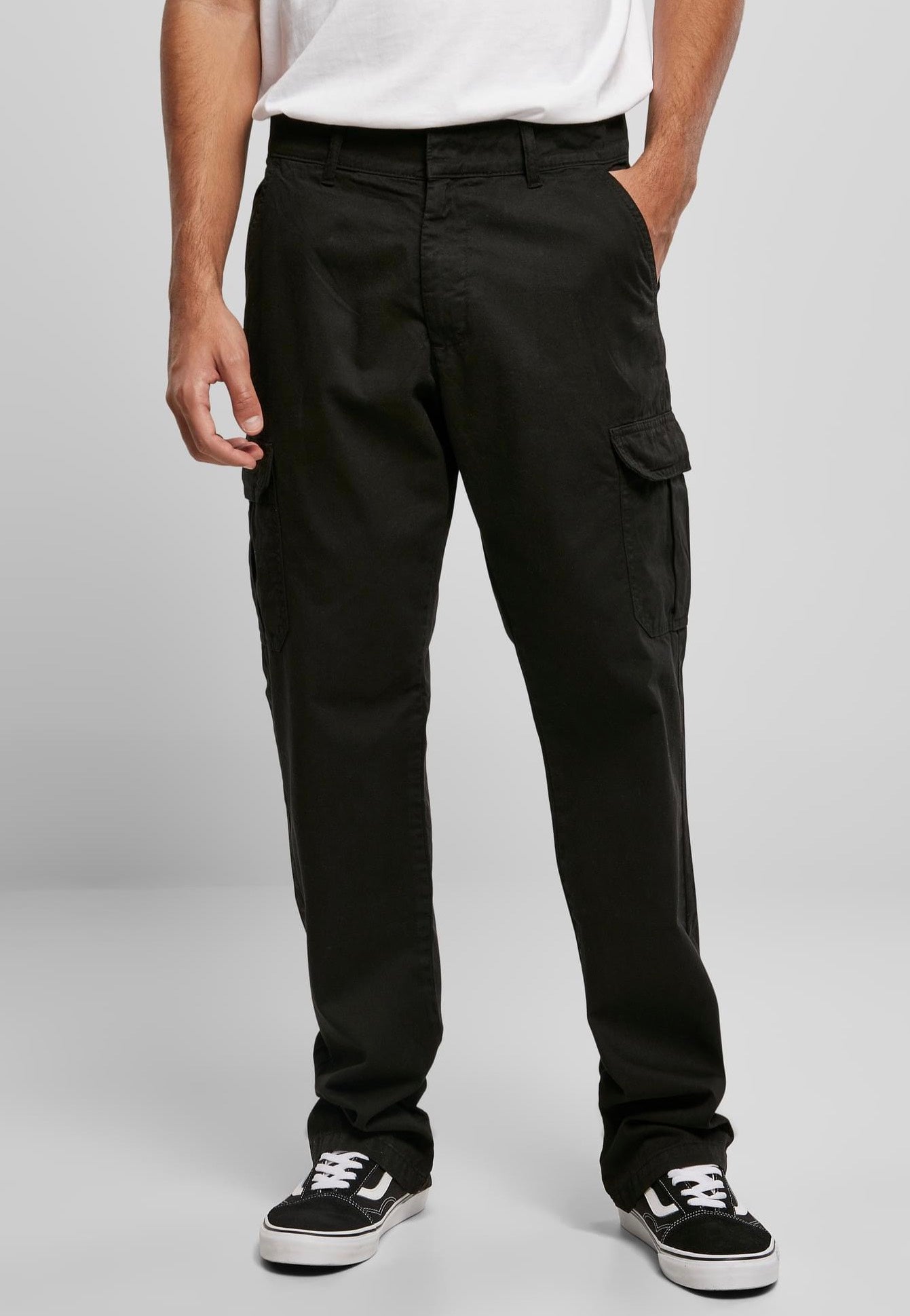 Urban Classics - Straight Leg Cargo Black - Pants