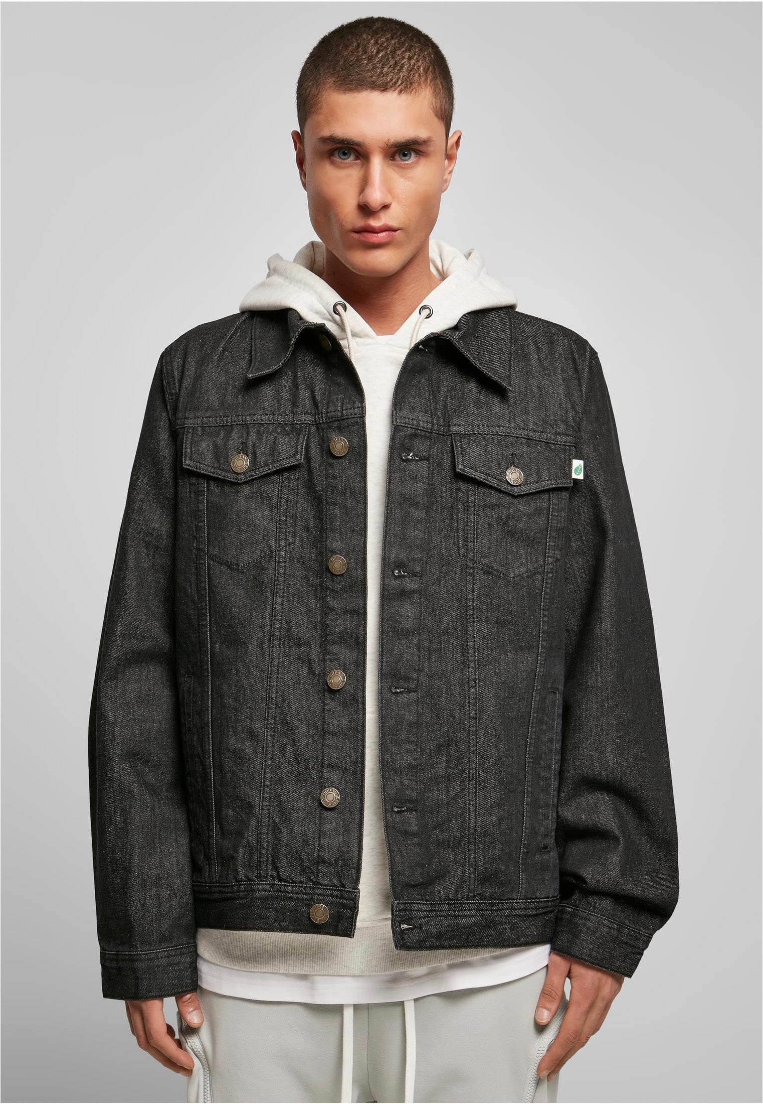 Urban Classics - Organic Basic Denim Black Washed - Jeans Jacket | Men-Image