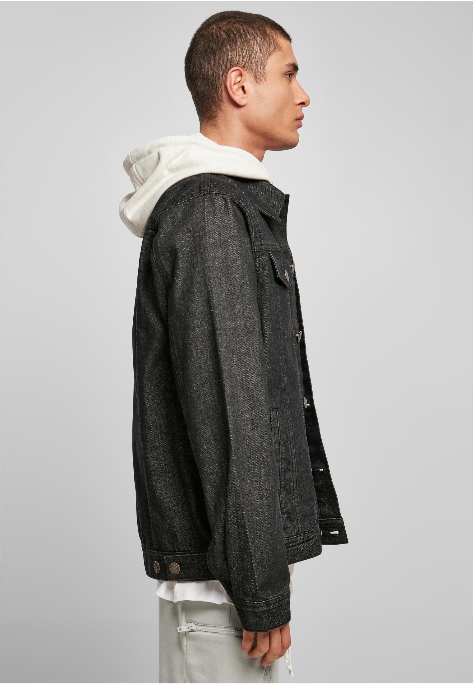 Urban Classics - Organic Basic Denim Black Washed - Jeans Jacket | Men-Image