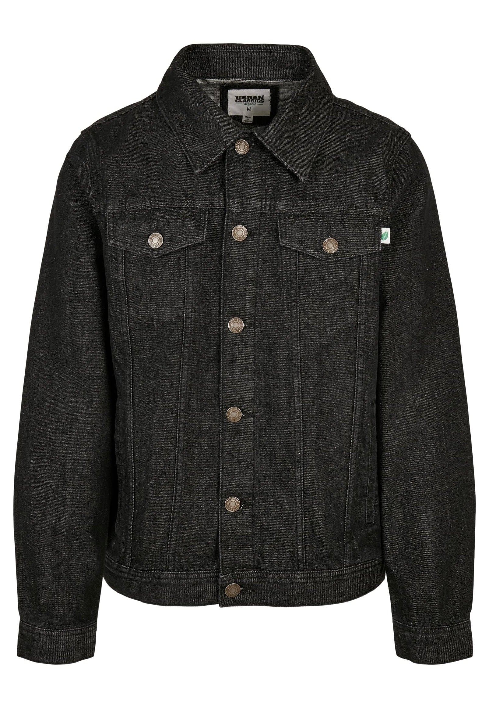 Urban Classics - Organic Basic Denim Black Washed - Jeans Jacket | Men-Image
