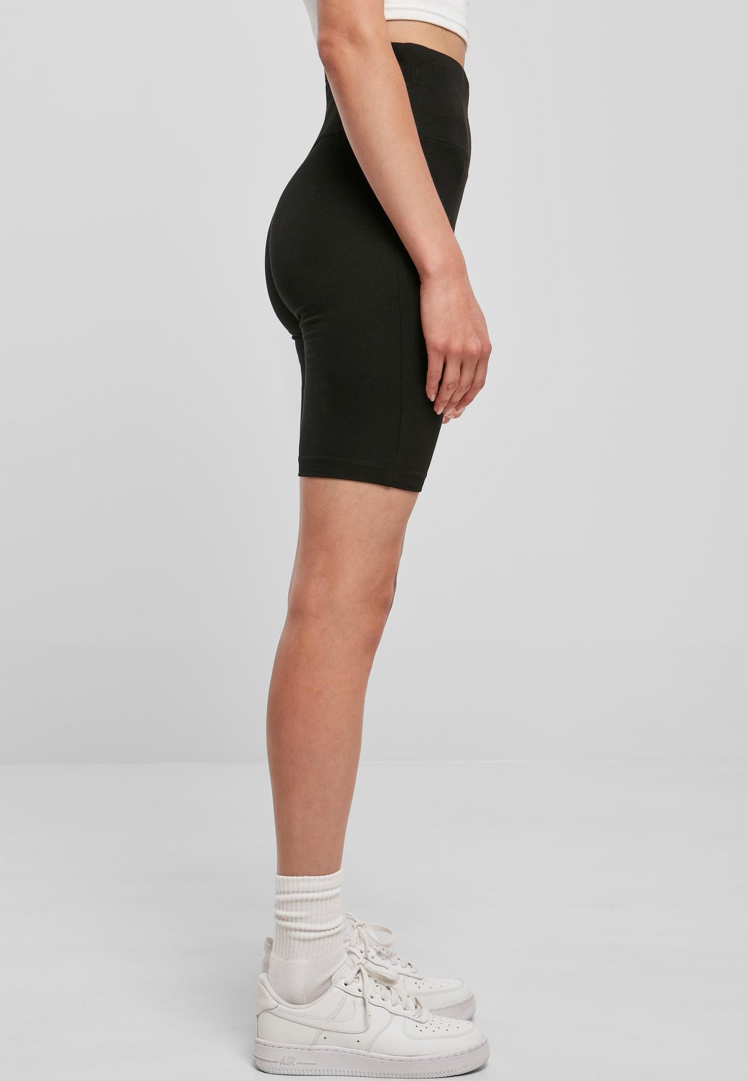 Urban Classics - Ladies Organic Stretch Jersey Cycle Black - Shorts