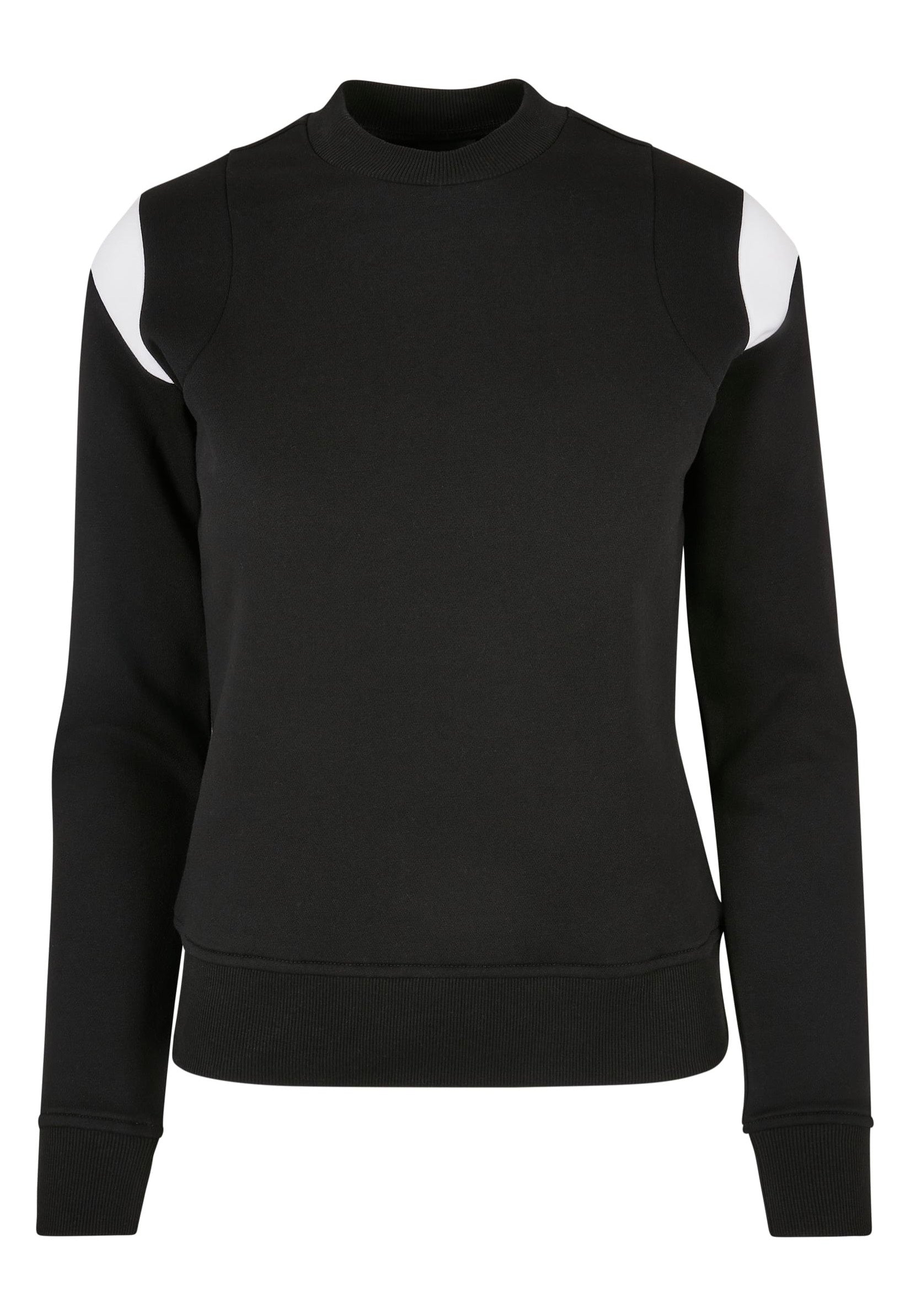 Urban Classics - Ladies Inset College Black/White - Sweater | Women-Image