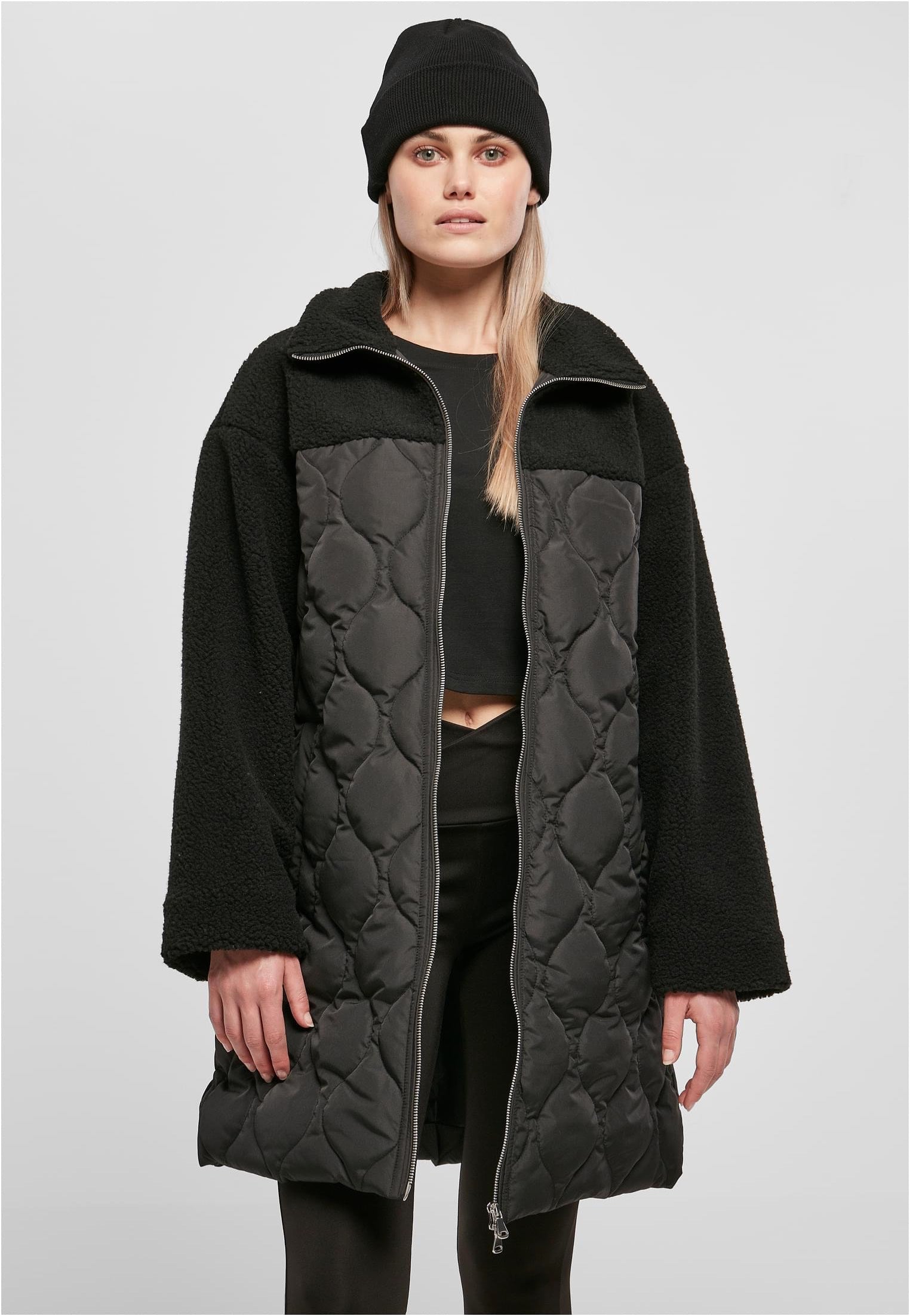 Urban Classics - Ladies Oversized Sherpa Quilted Black - Jacket