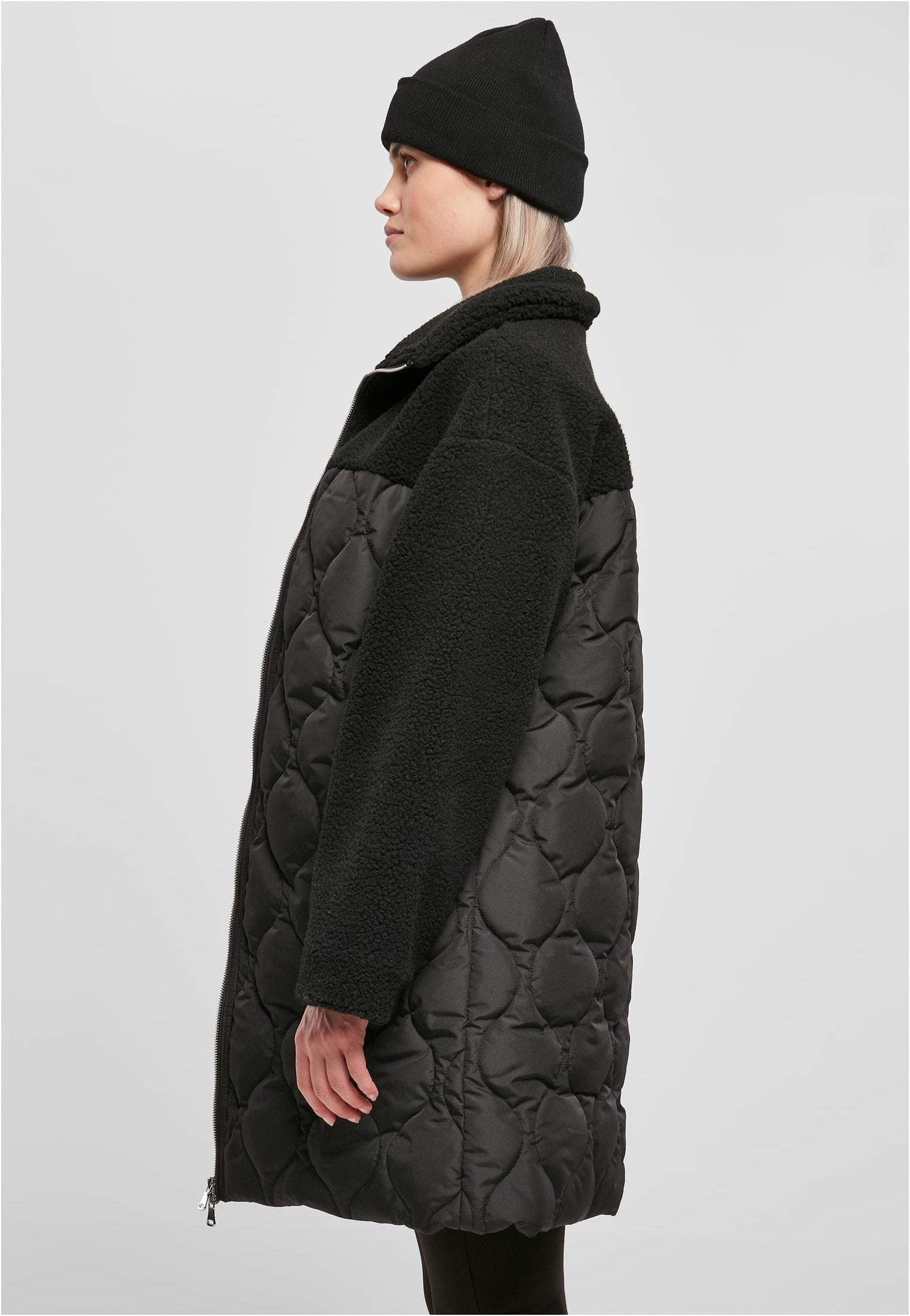 Urban Classics - Ladies Oversized Sherpa Quilted Black - Jacket
