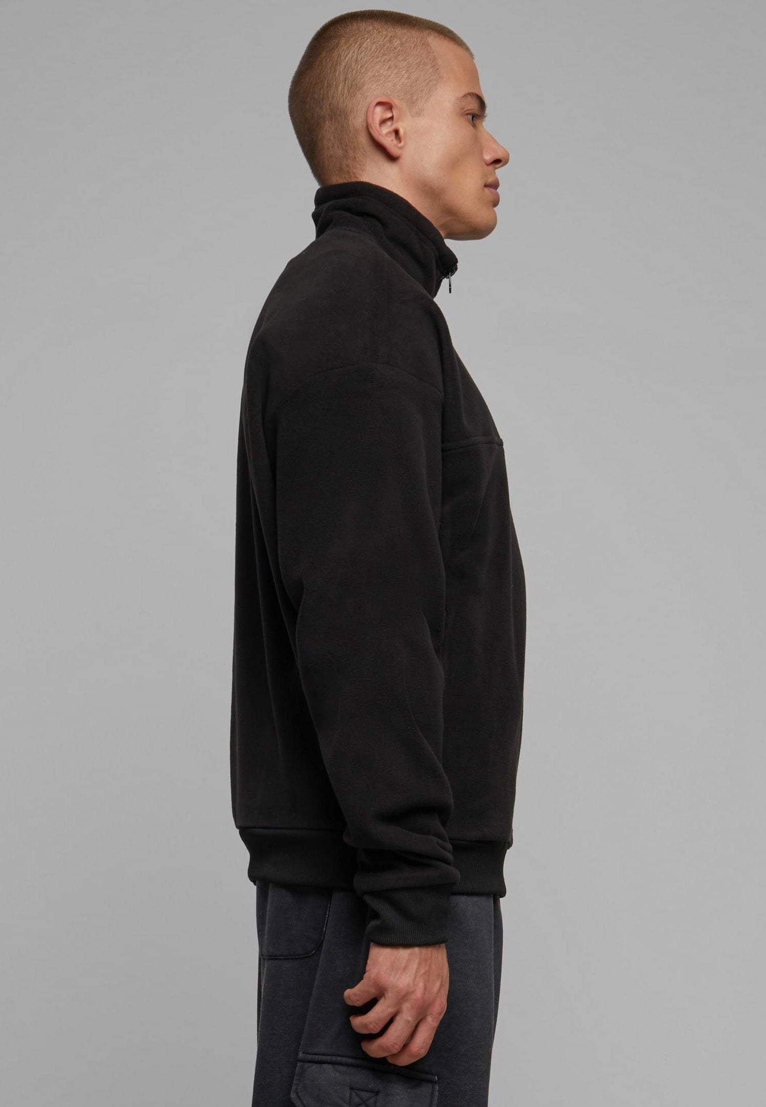 Urban Classics - Basic Polar Fleece Black - Pullover | Men-Image