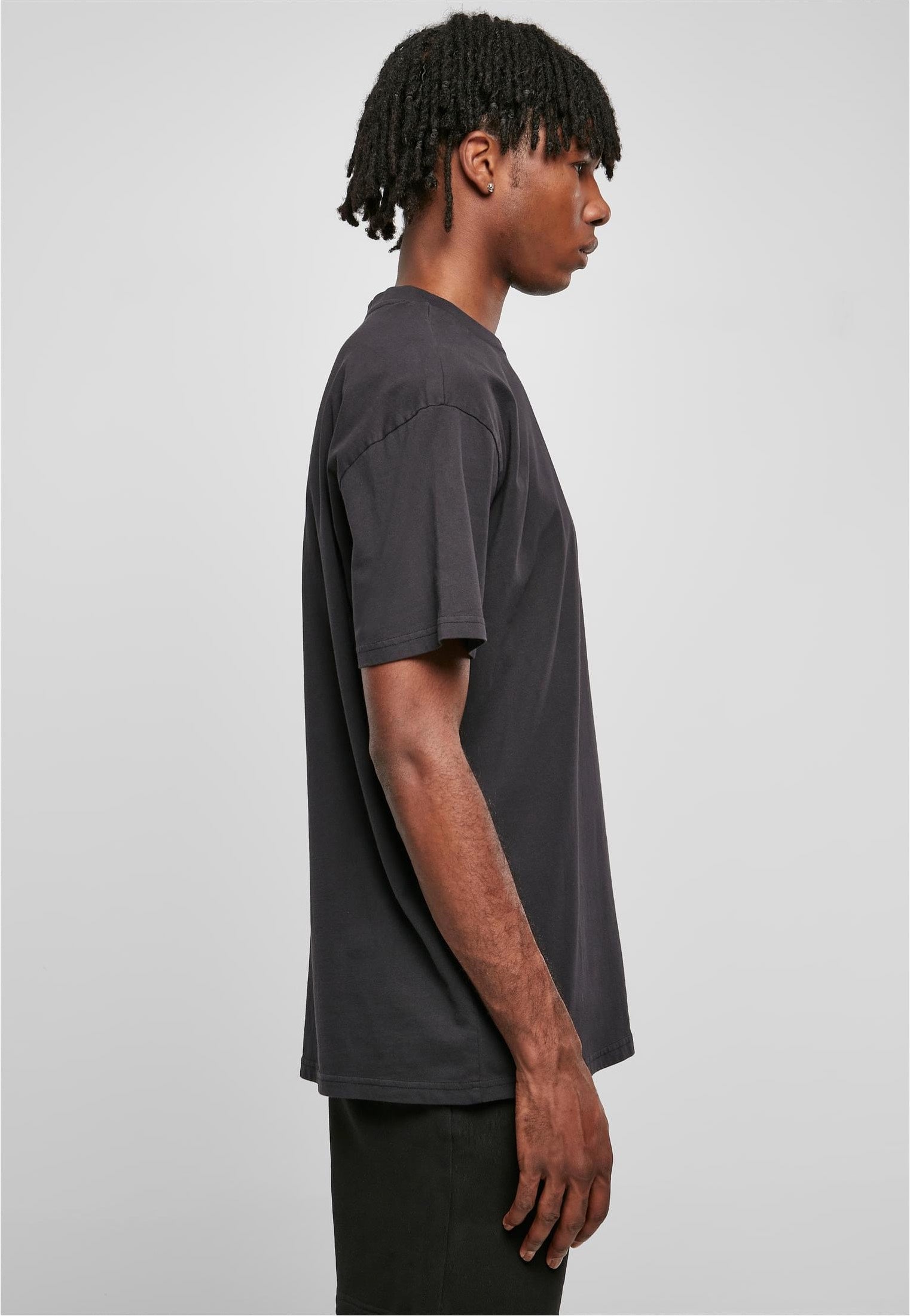 Urban Classics - Heavy Oversized Garment Dye Black - T-Shirt