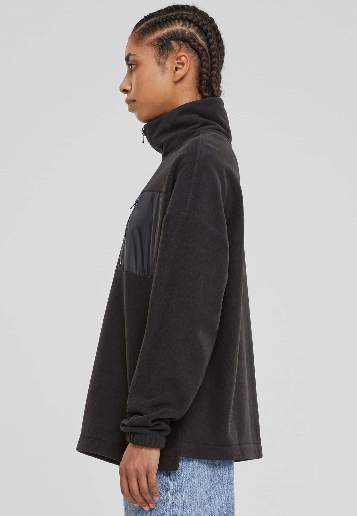 Urban Classics - Ladies Polar Fleece Black - Pullover