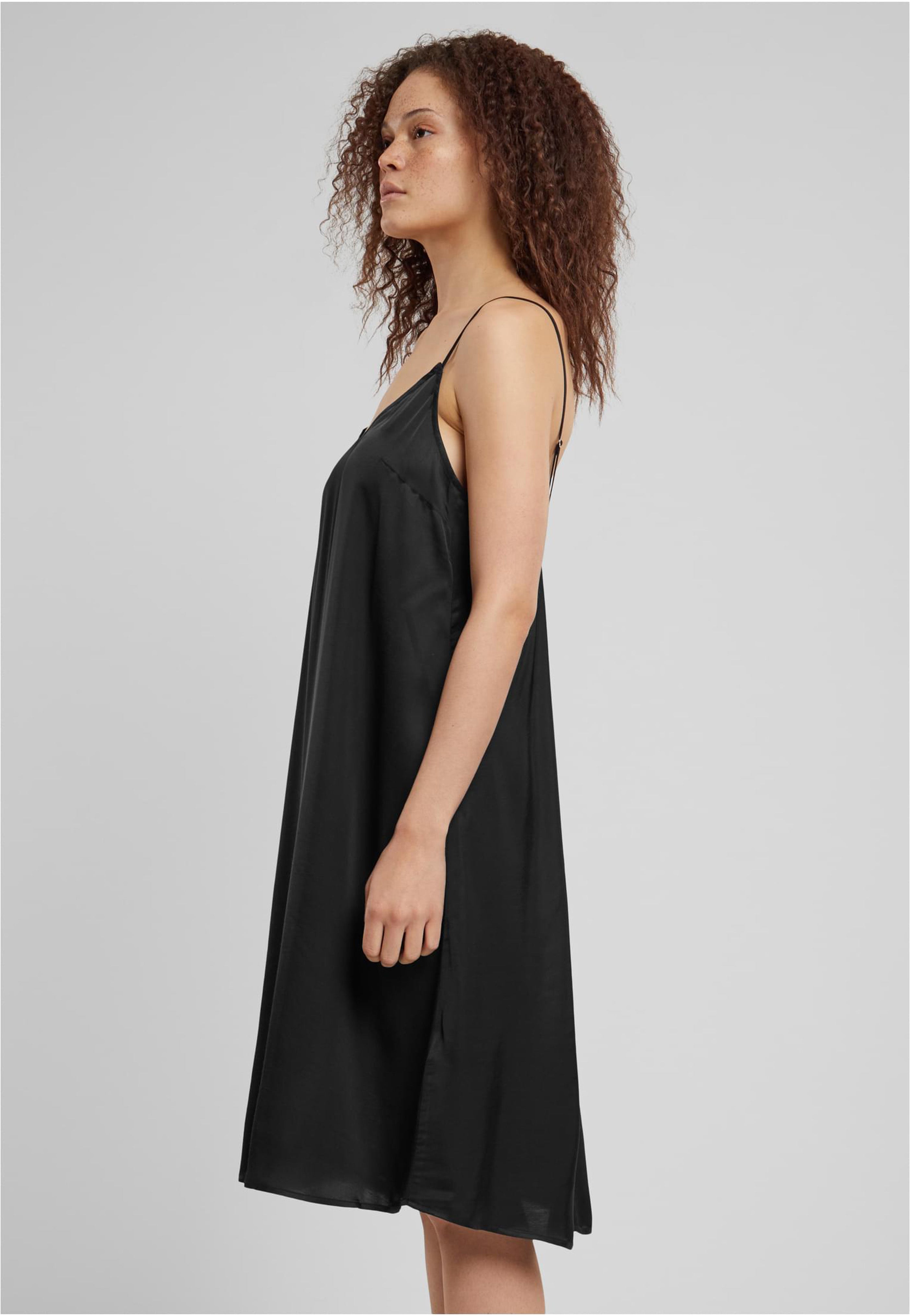 Urban Classics - Ladies Viscose Satin Slip Black - Dress