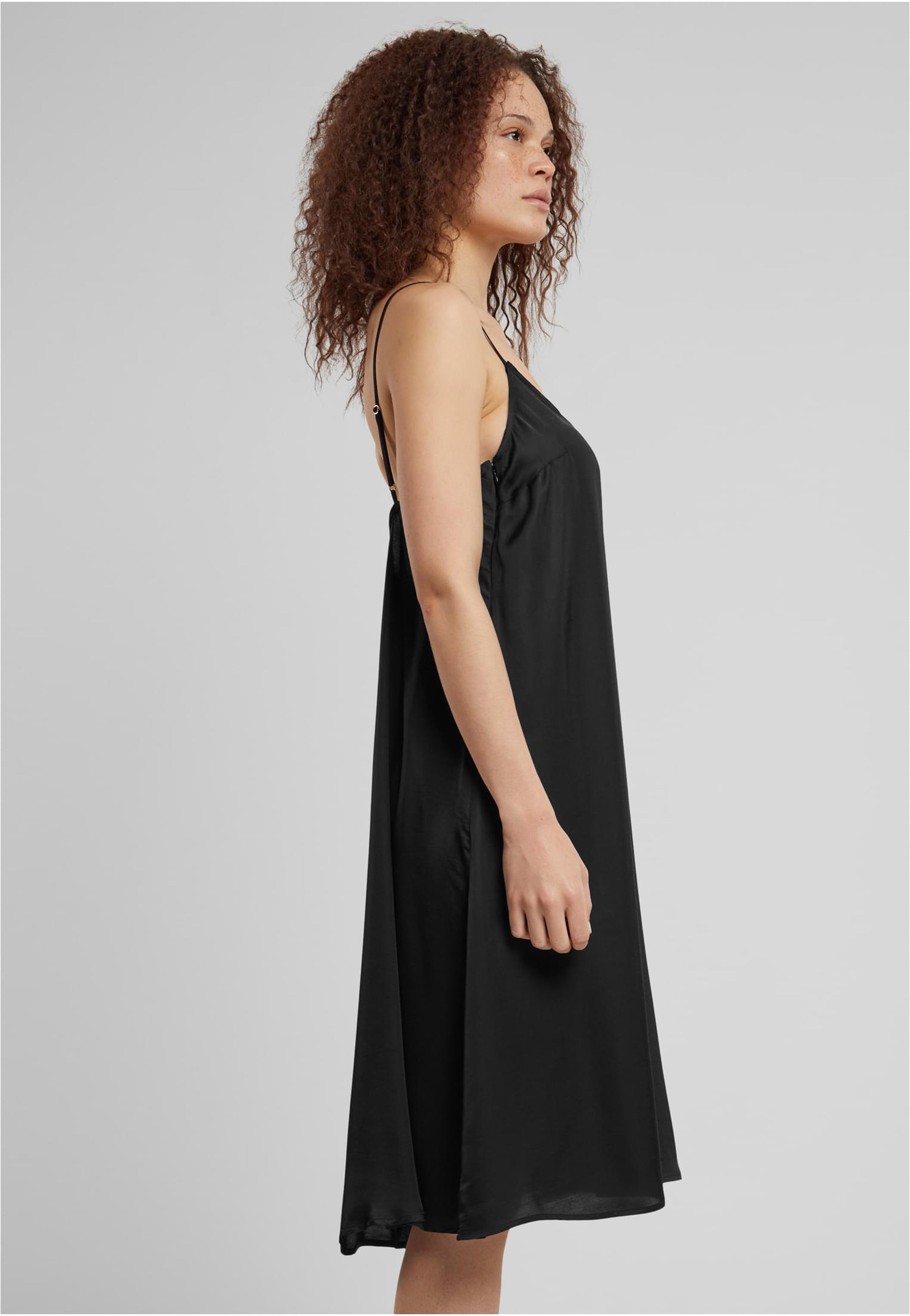 Urban Classics - Ladies Viscose Satin Slip Black - Dress