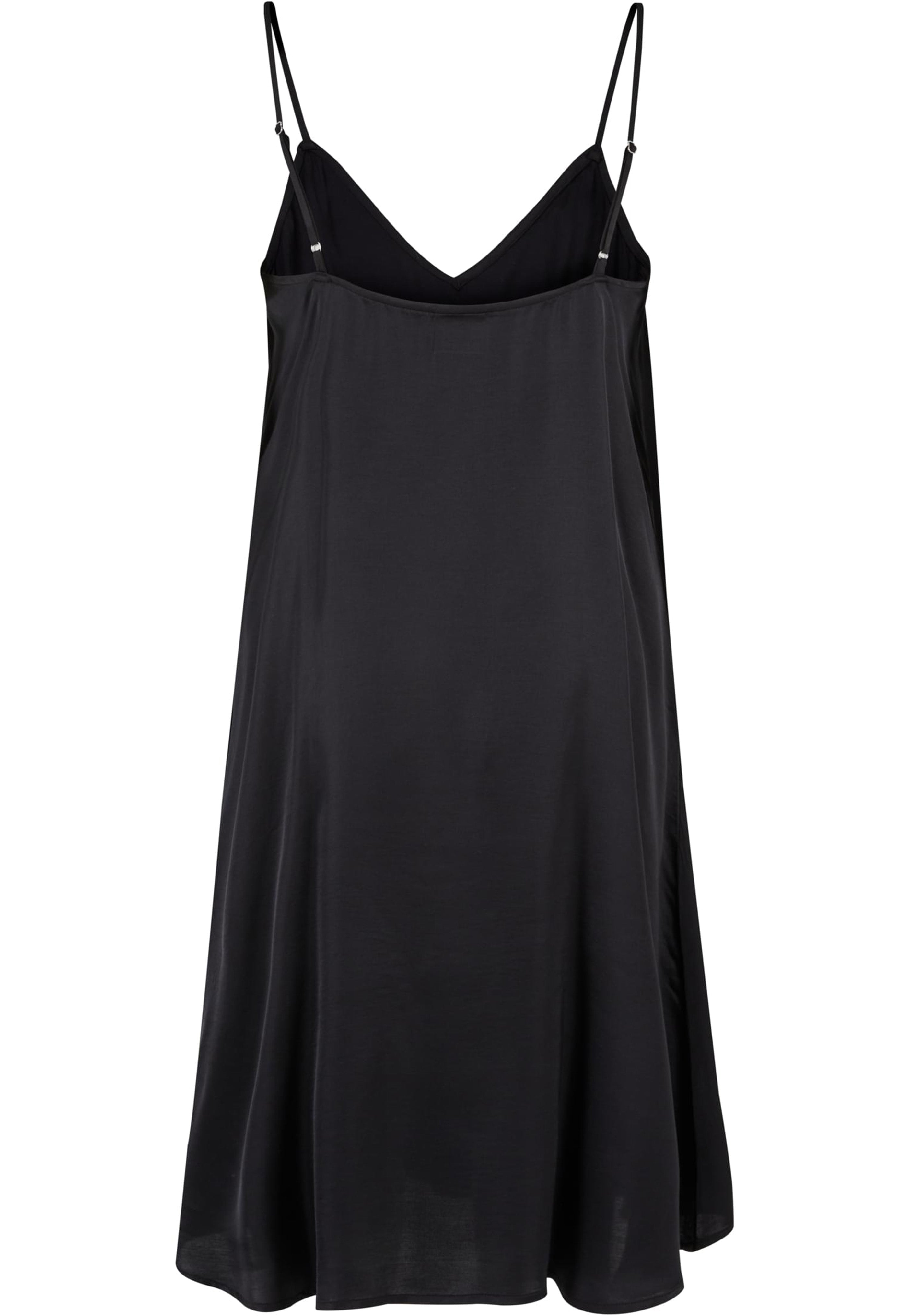 Urban Classics - Ladies Viscose Satin Slip Black - Dress