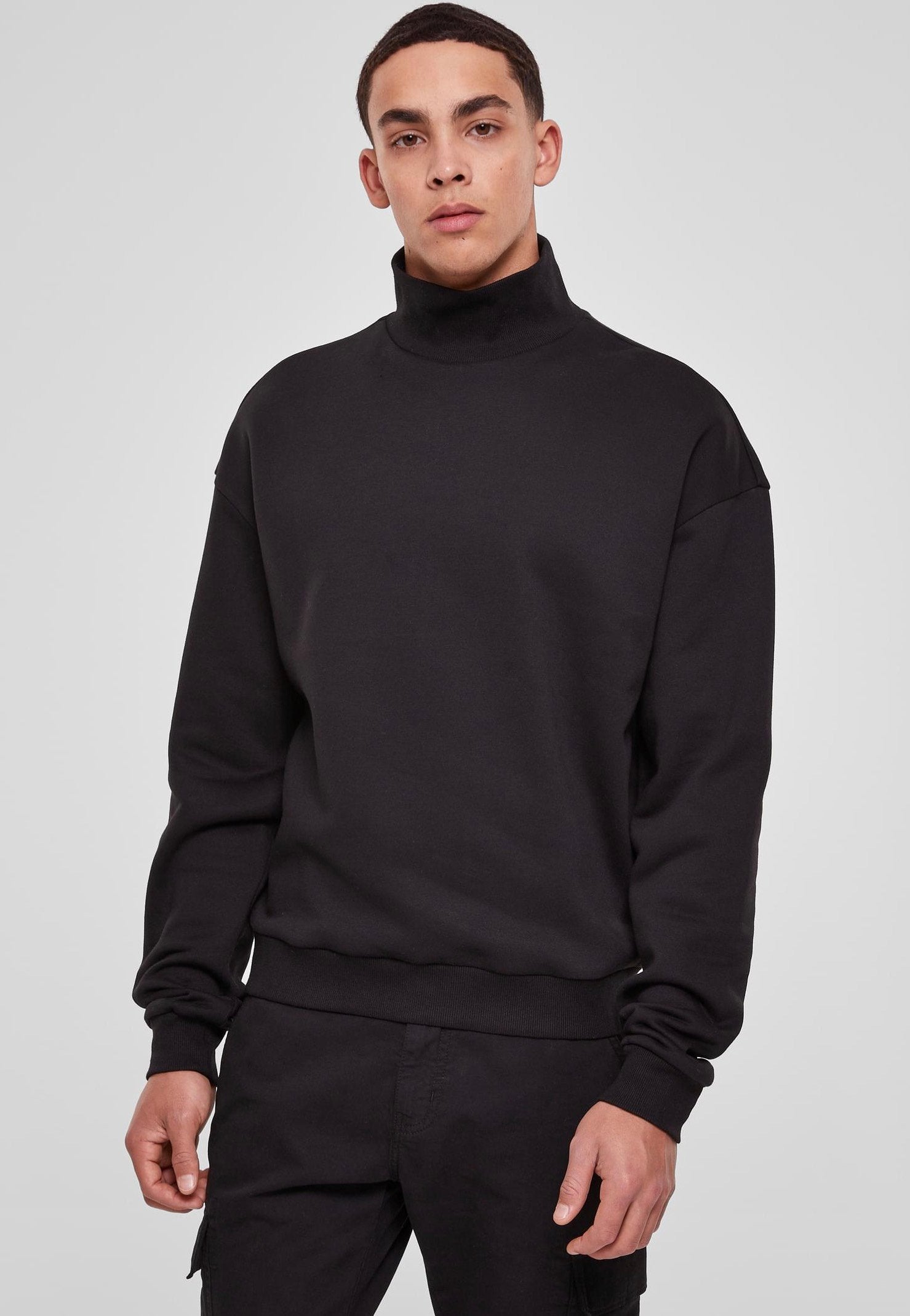 Urban Classics - High Rib Neck Black - Sweater