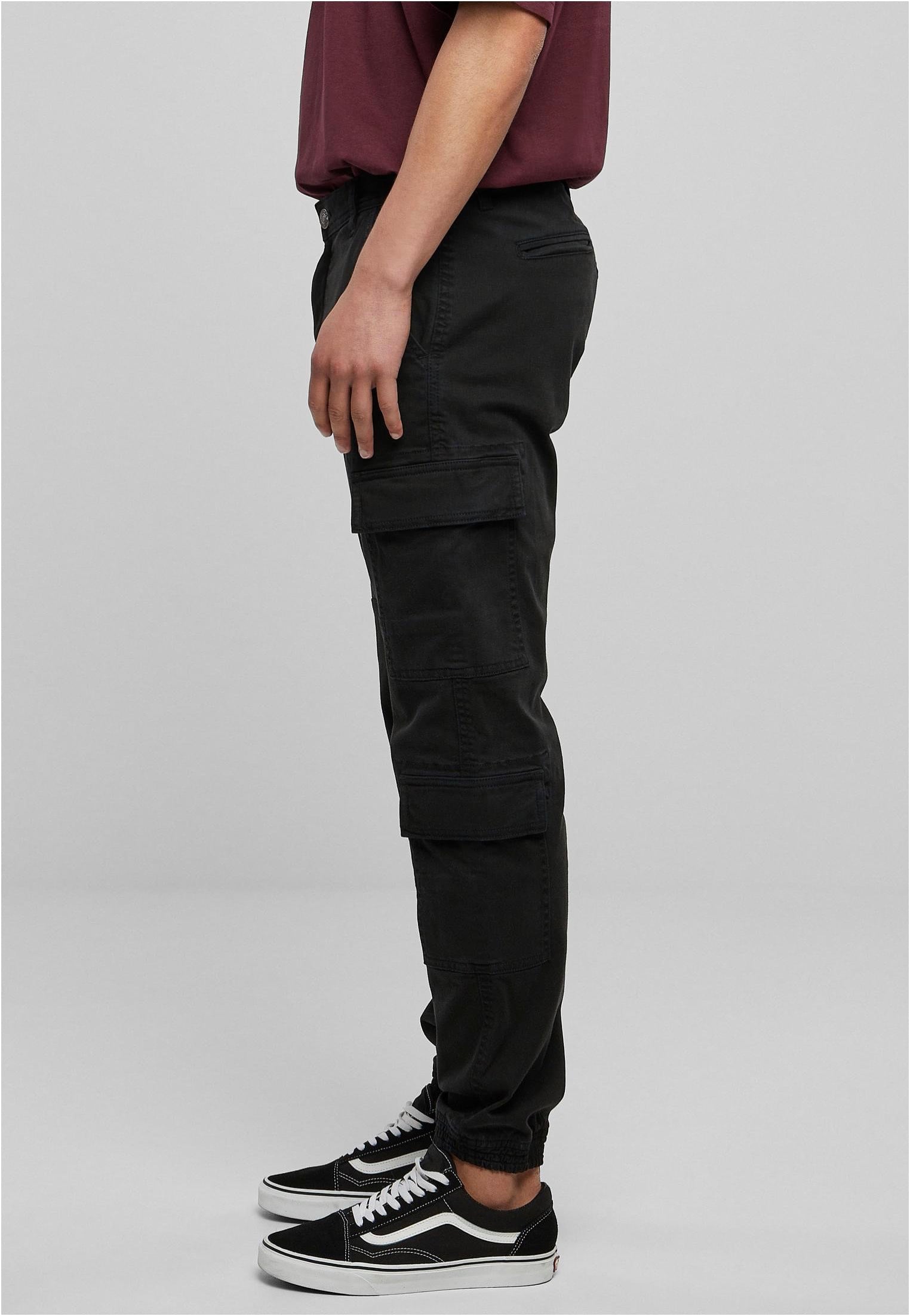 Urban Classics - Double Cargo Twill Jogging Black - Pants