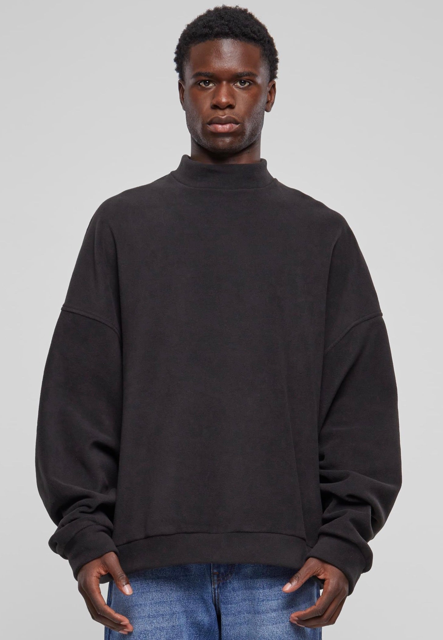 Urban Classics - Oversized Polar Fleece Black - Sweater