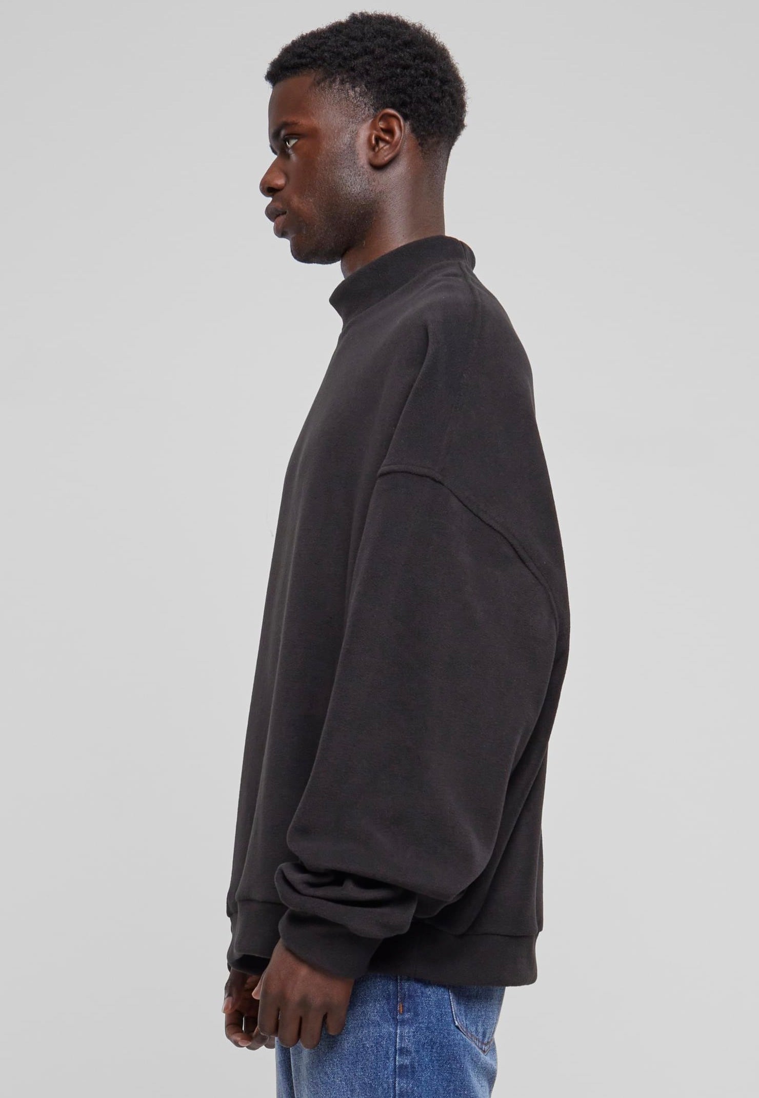 Urban Classics - Oversized Polar Fleece Black - Sweater