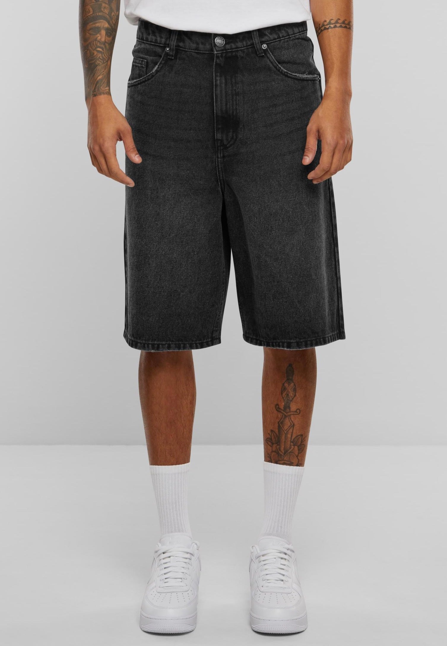 Urban Classics - 90's Heavy Denim Black Washed - Shorts